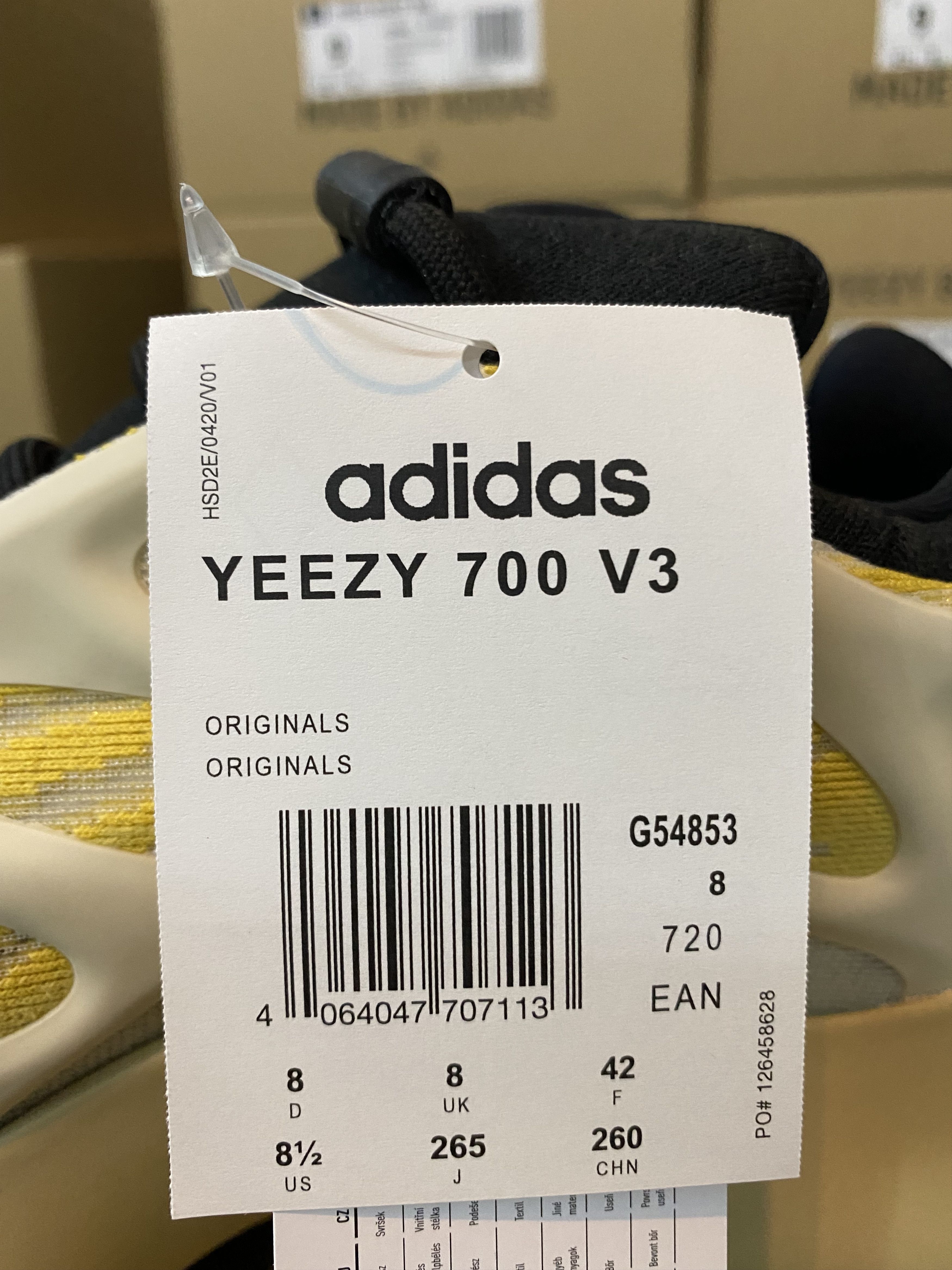 Adidas × Kanye West Yeezy 700 V3 - Safflower - G54853 Size US 8.5 / EU 41-42 - 10 Thumbnail