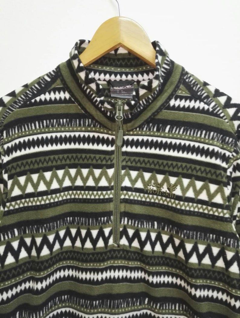 Jack Wolfskin Rare Jack Wolfskin Synchilla Fleece Full Printed (Code18) Size US L / EU 52-54 / 3 - 2 Thumbnail