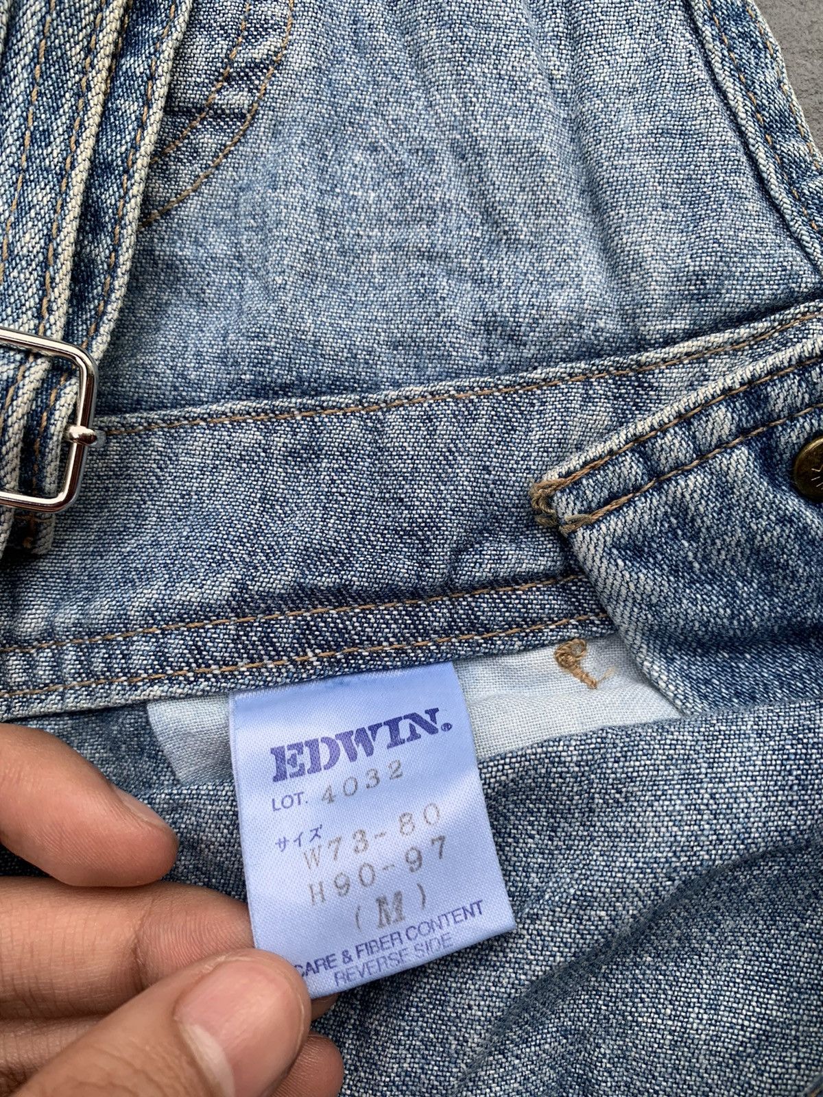 Edwin Vintage Edwin Overall Denim Size US 35 - 8 Thumbnail