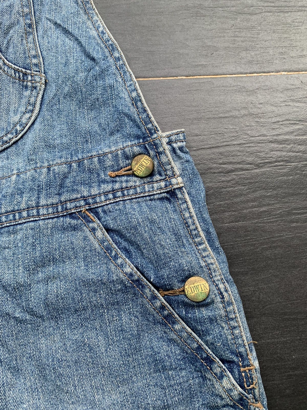 Edwin Vintage Edwin Overall Denim Size US 35 - 3 Thumbnail