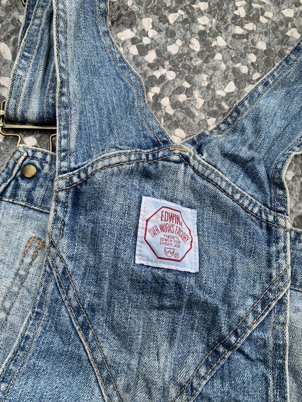 Edwin Vintage Edwin Overall Denim Size US 35 - 7 Thumbnail