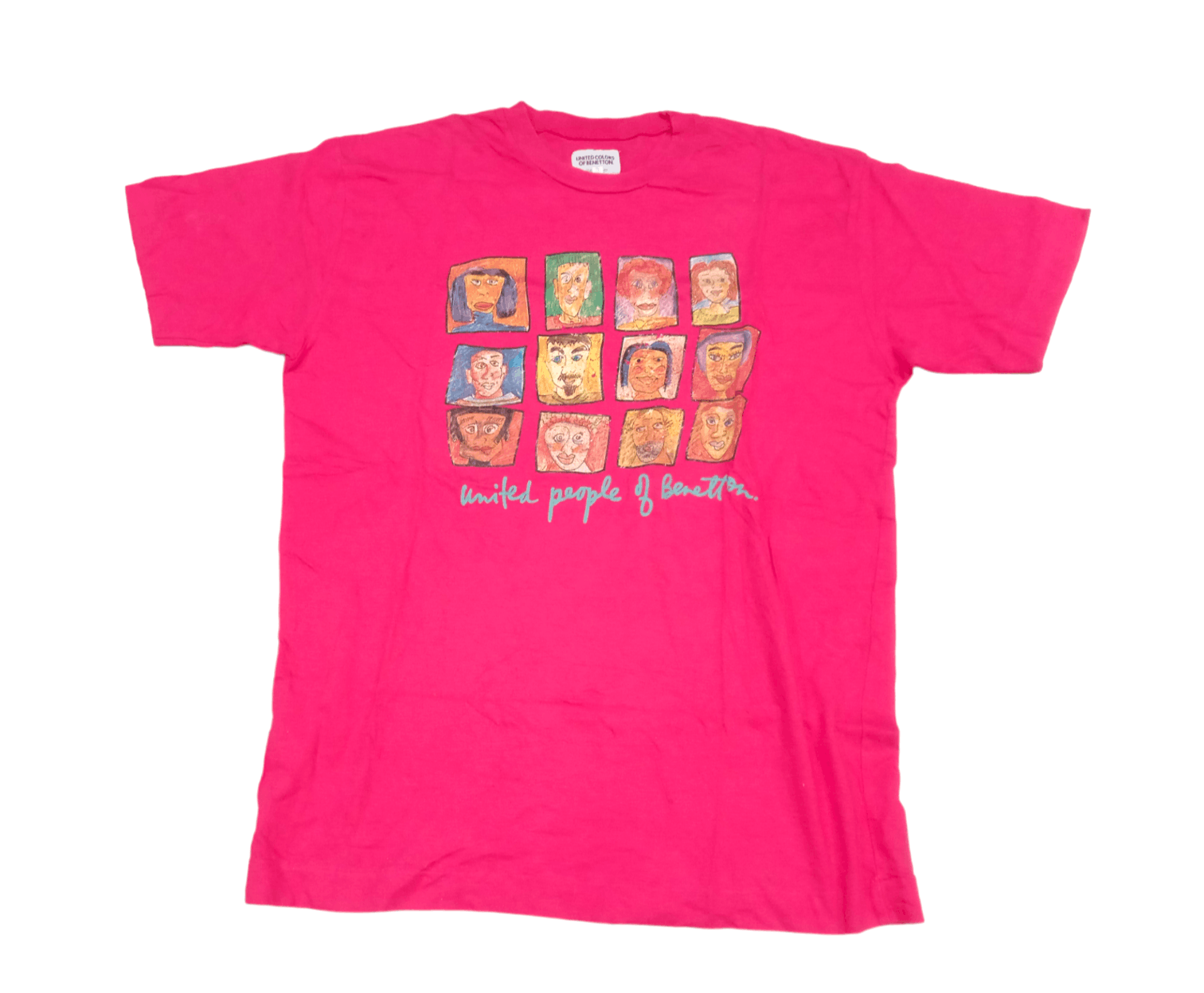 Vintage Vintage 90s Benetton United People Shirt Size US L / EU 52-54 / 3 - 1 Thumbnail