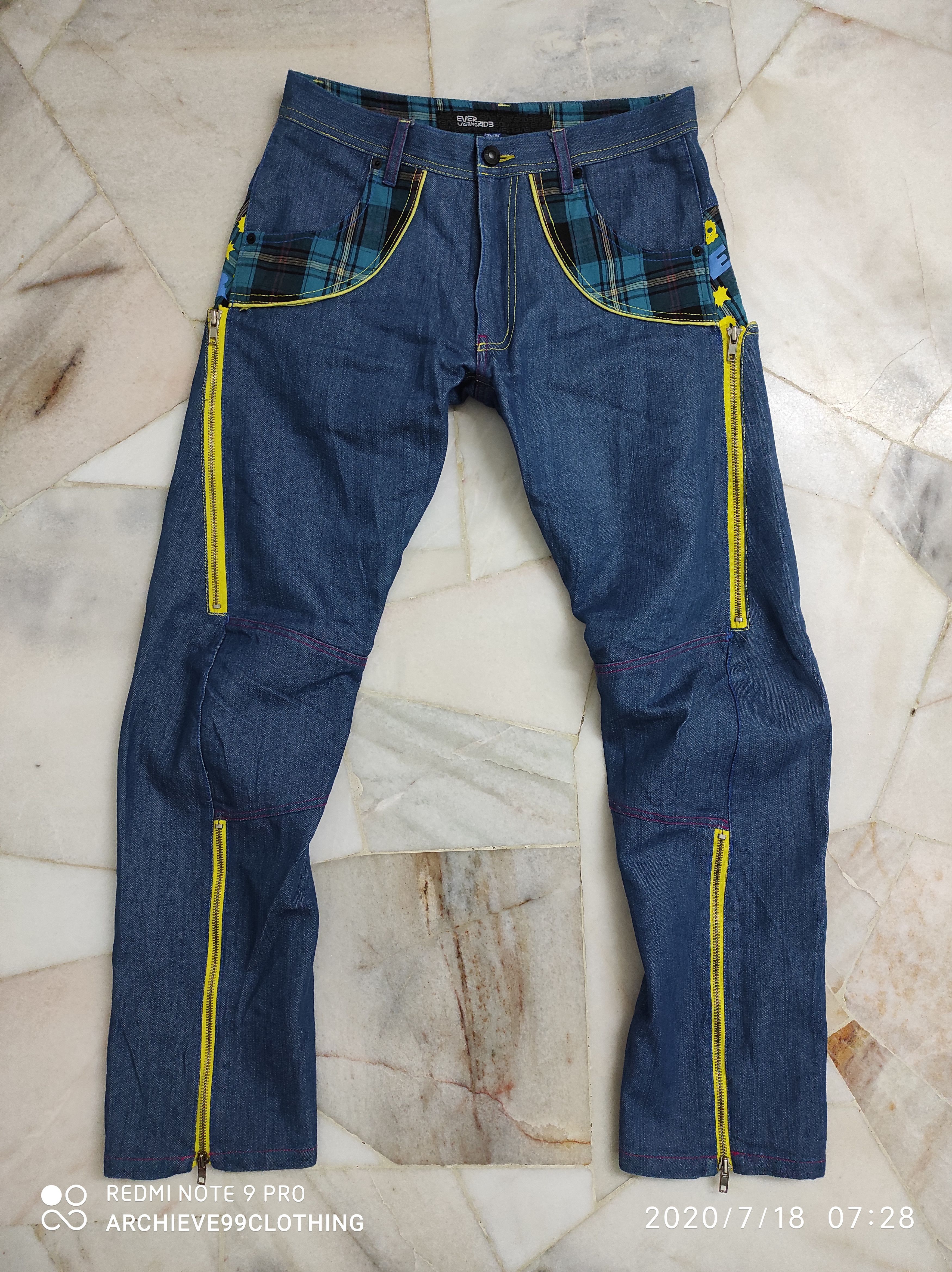 Other Biker denim style punk trousers Size US 30 / EU 46 - 1 Thumbnail