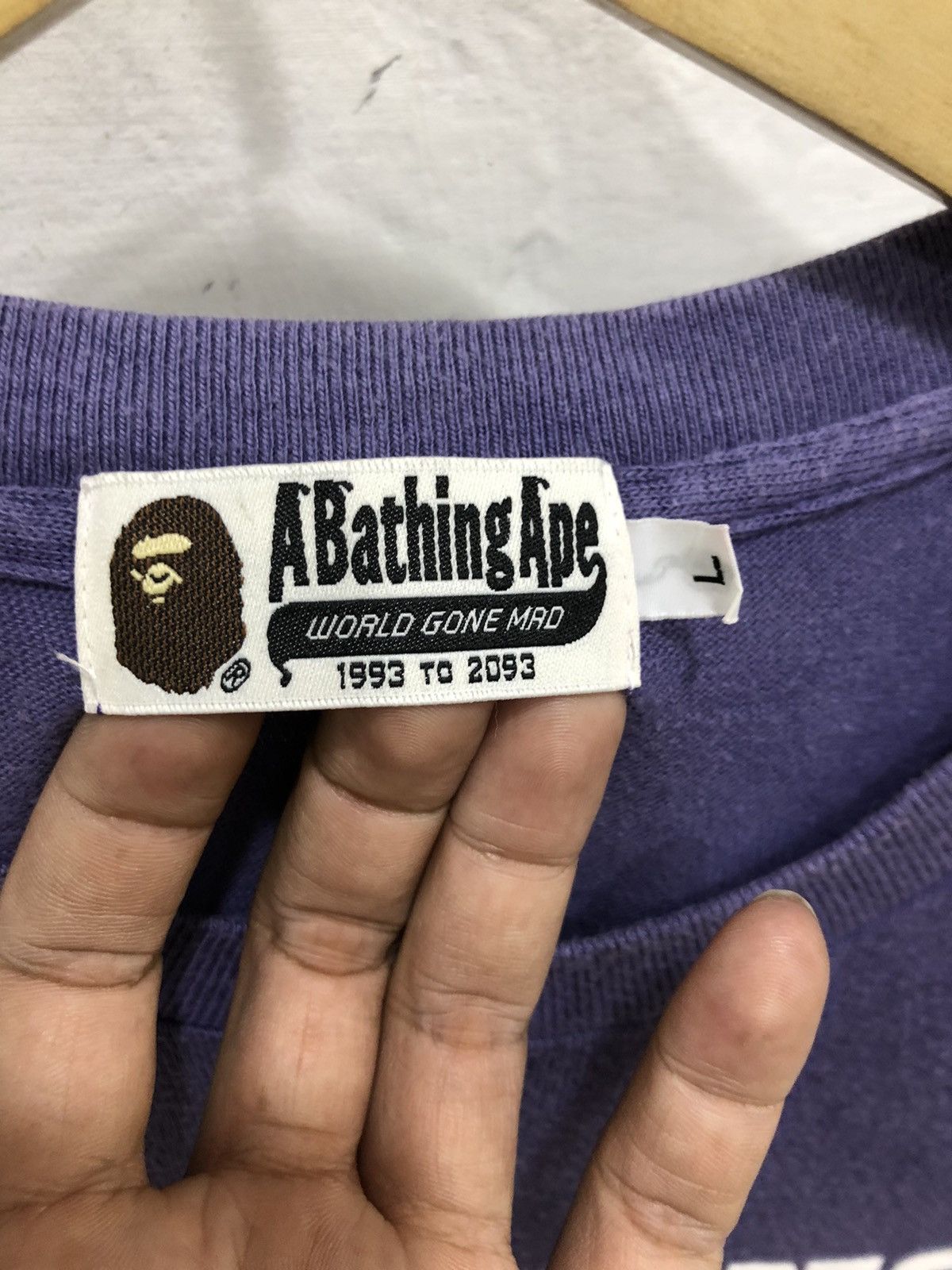 Nigo A Bathing Ape 93 Tee Size US L / EU 52-54 / 3 - 2 Thumbnail