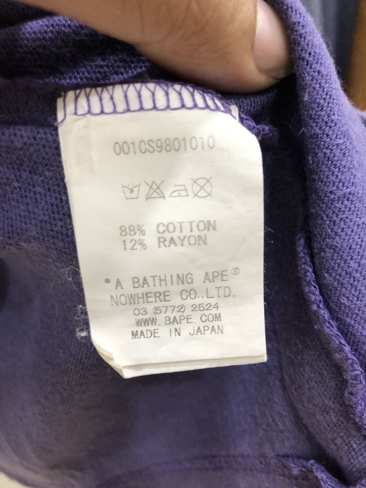 Nigo A Bathing Ape 93 Tee Size US L / EU 52-54 / 3 - 5 Thumbnail