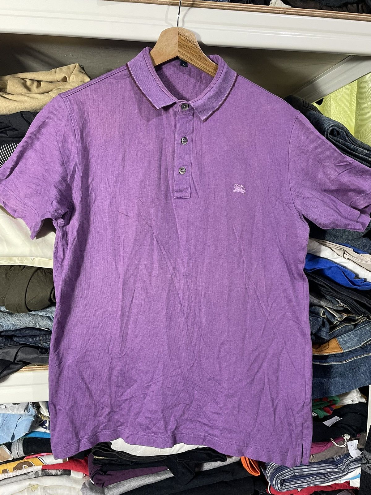 Burberry × Vintage Vintage Burberry Polos Size US L / EU 52-54 / 3 - 2 Thumbnail