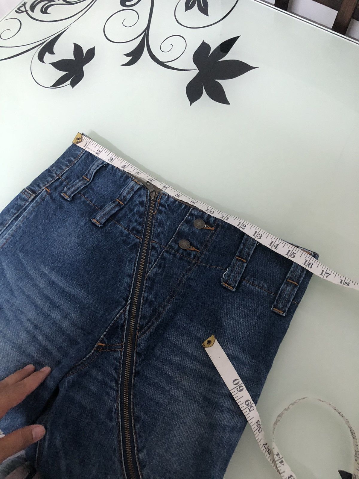 Frapbois Rare❗️Vintage Frapbois Issey Miyake Distressed Skinny Jeans Size US 32 / EU 48 - 19 Thumbnail