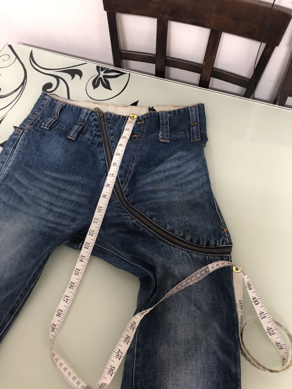 Frapbois Rare❗️Vintage Frapbois Issey Miyake Distressed Skinny Jeans Size US 32 / EU 48 - 21 Thumbnail