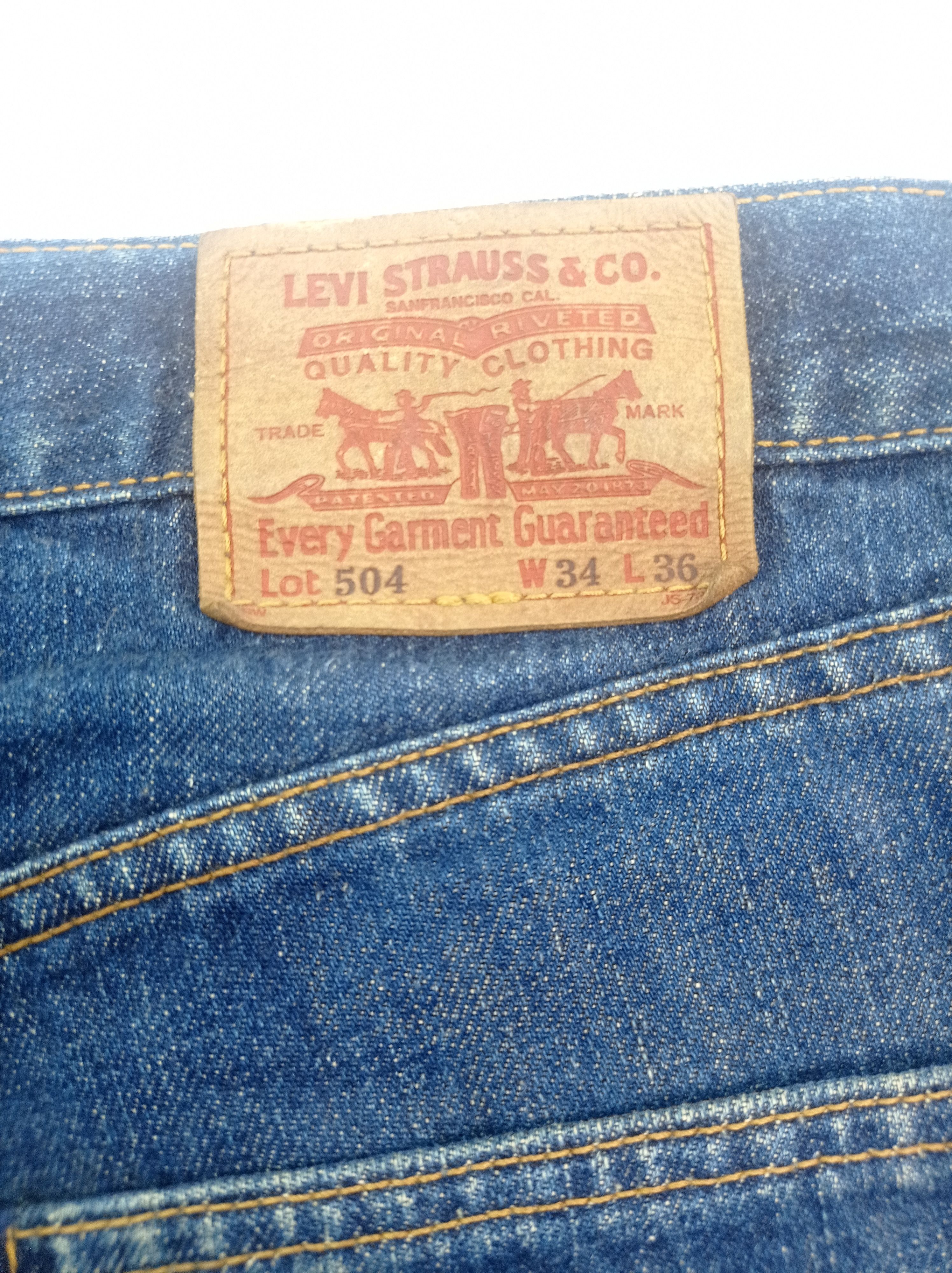 Levi's Levi's 504 Selvage Release Hem Pants Size US 33 - 11 Thumbnail