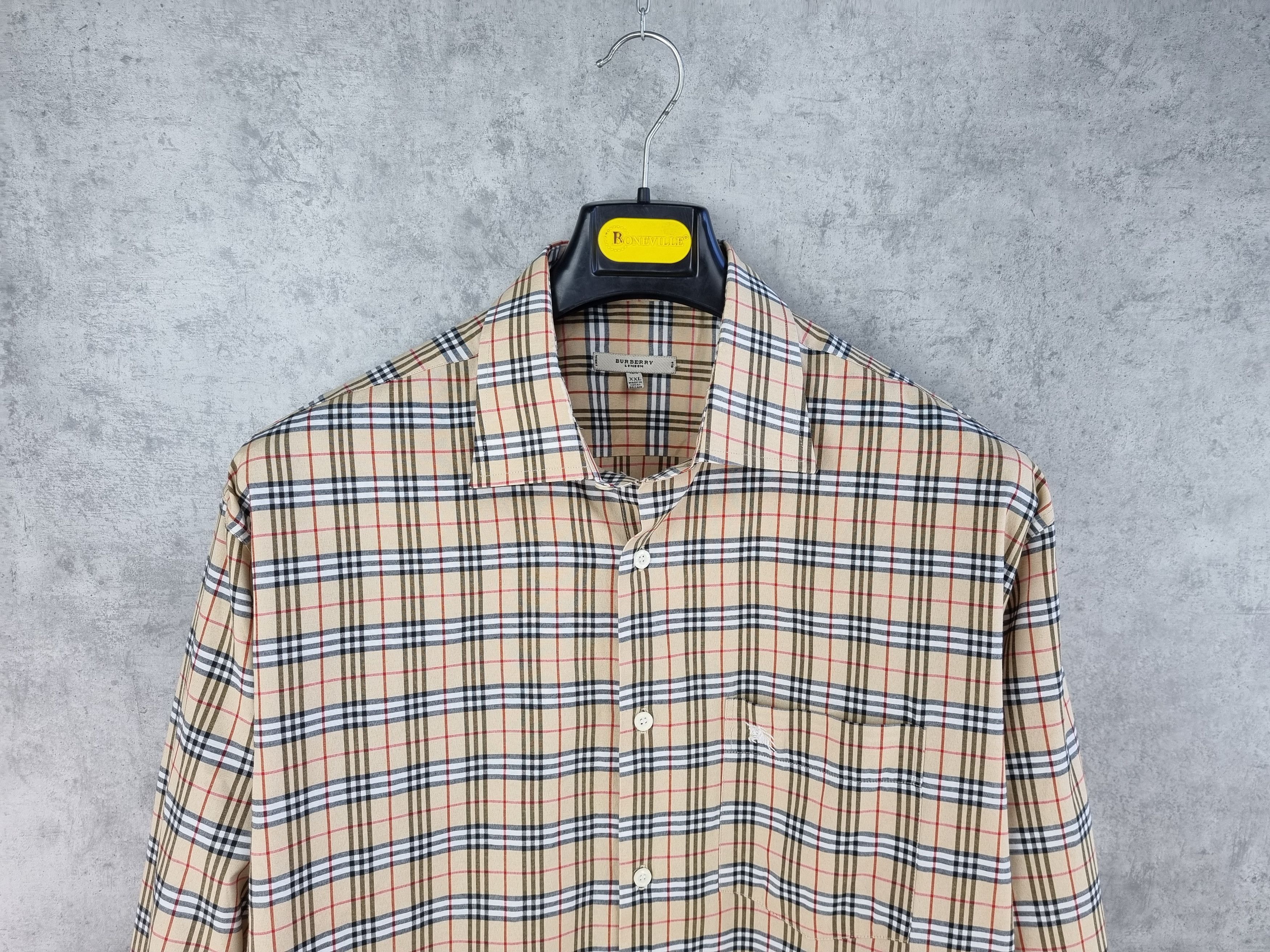 image of 90's Burberrys Plaid Nova Check Buttons Shirt, Men's (Size XL)