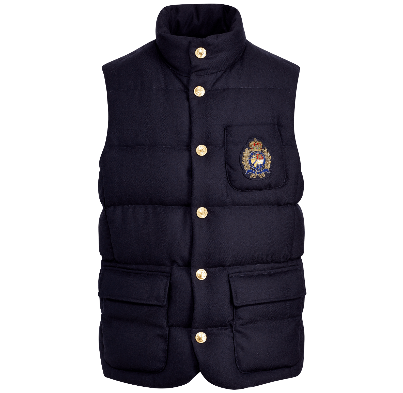 Polo Ralph Lauren Polo Ralph Lauren Crest Patch Wool Down Jacket Vest Large Size US L / EU 52-54 / 3 - 5 Thumbnail