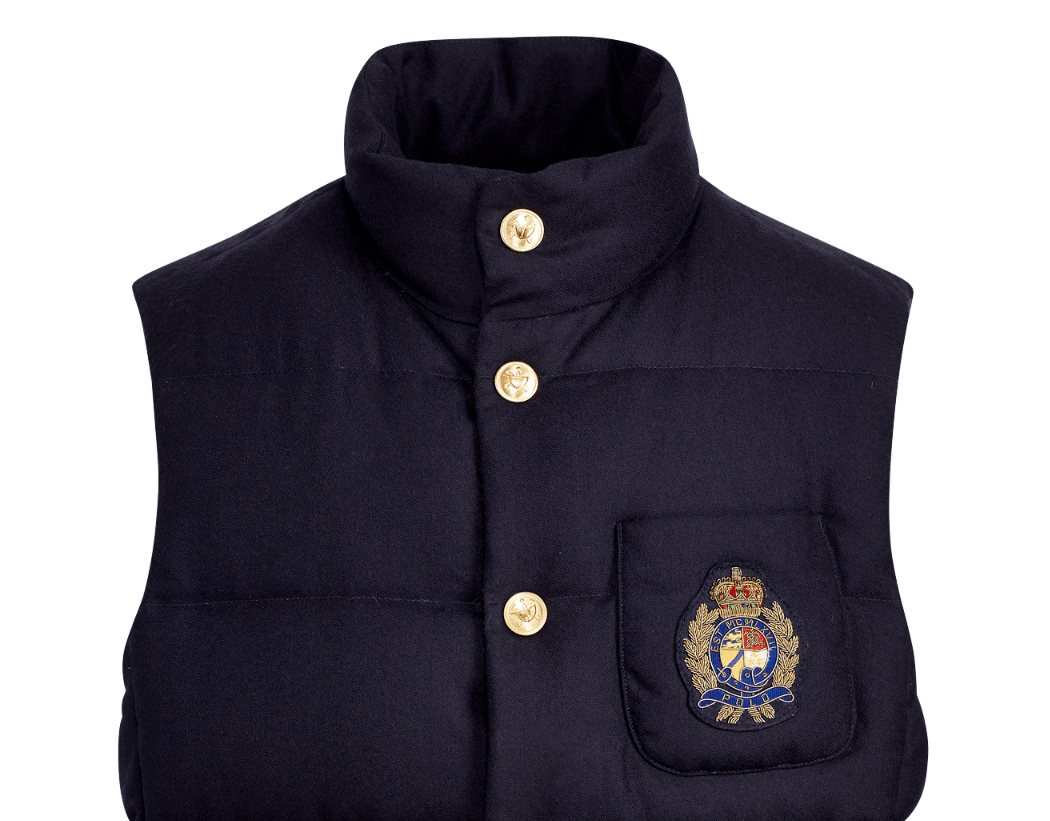 Polo Ralph Lauren Polo Ralph Lauren Crest Patch Wool Down Jacket Vest Large Size US L / EU 52-54 / 3 - 4 Thumbnail