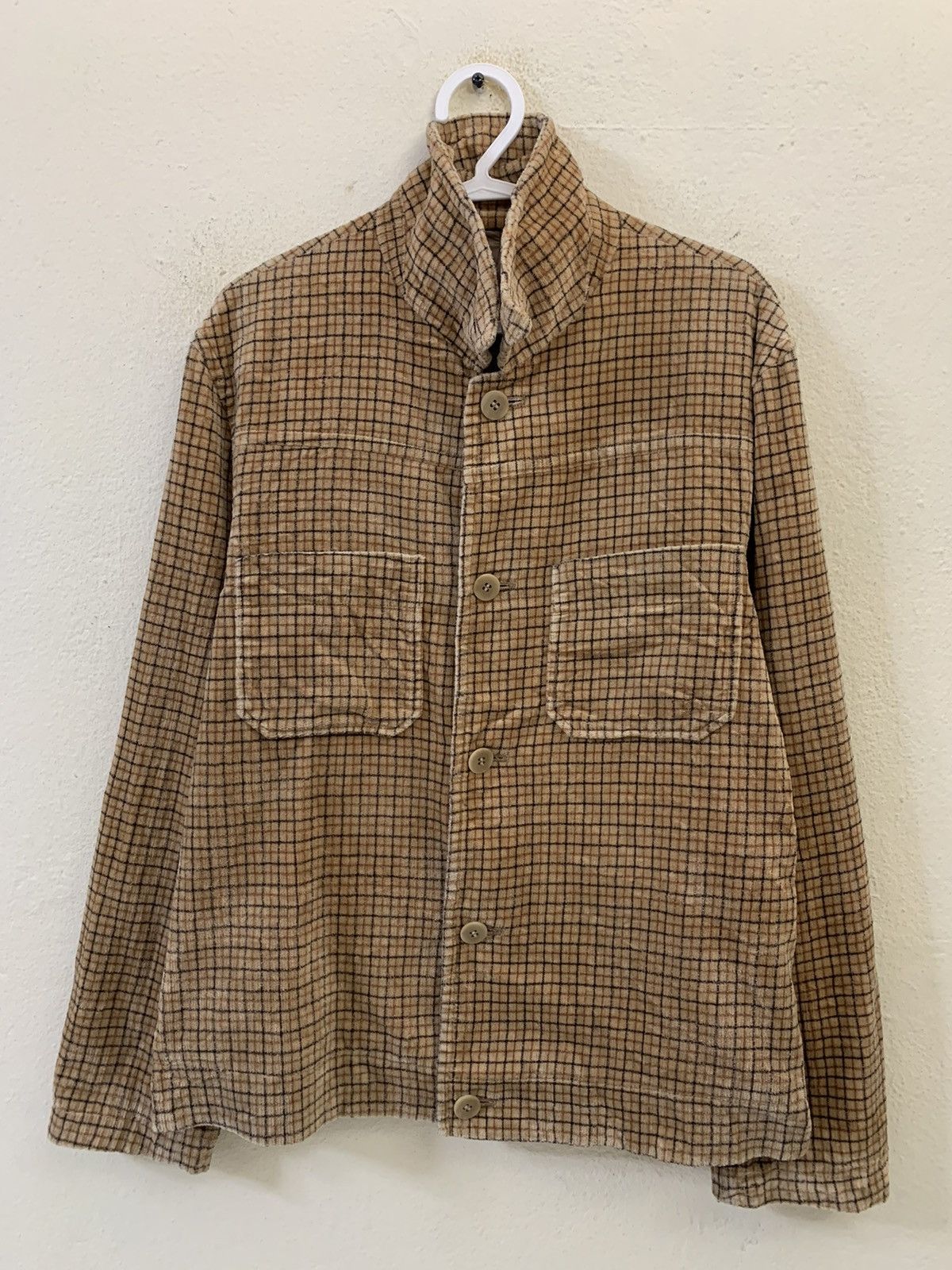 Japanese Brand Jun Men Plaid Jacket Size US M / EU 48-50 / 2 - 1 Thumbnail