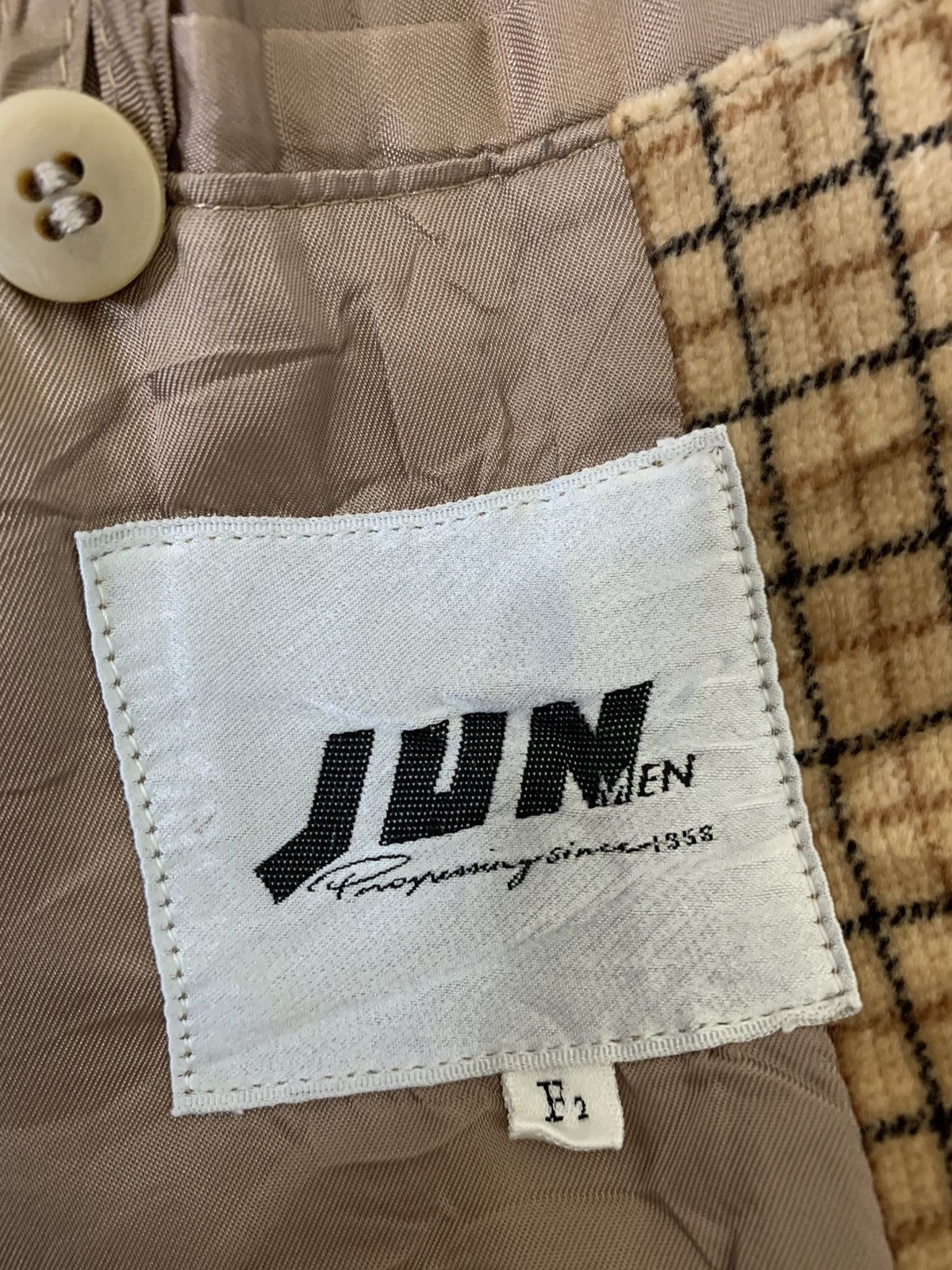Japanese Brand Jun Men Plaid Jacket Size US M / EU 48-50 / 2 - 10 Thumbnail