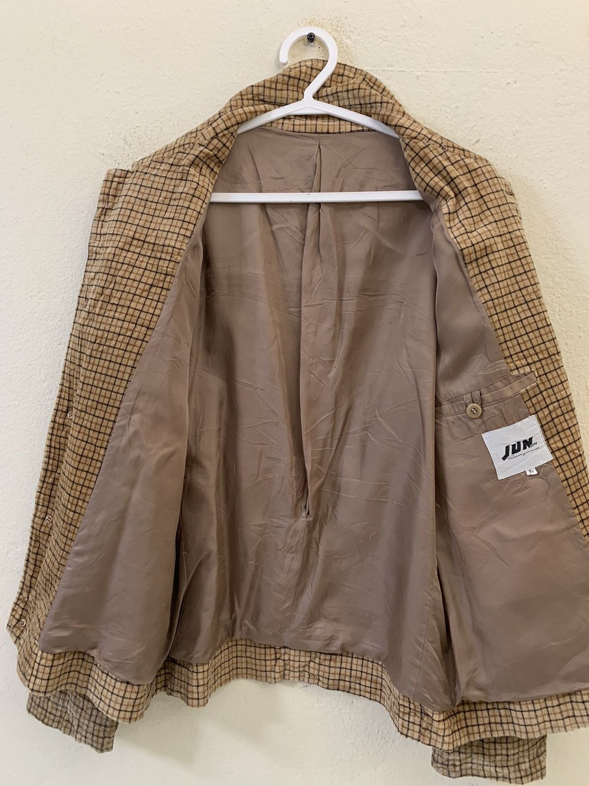 Japanese Brand Jun Men Plaid Jacket Size US M / EU 48-50 / 2 - 9 Thumbnail