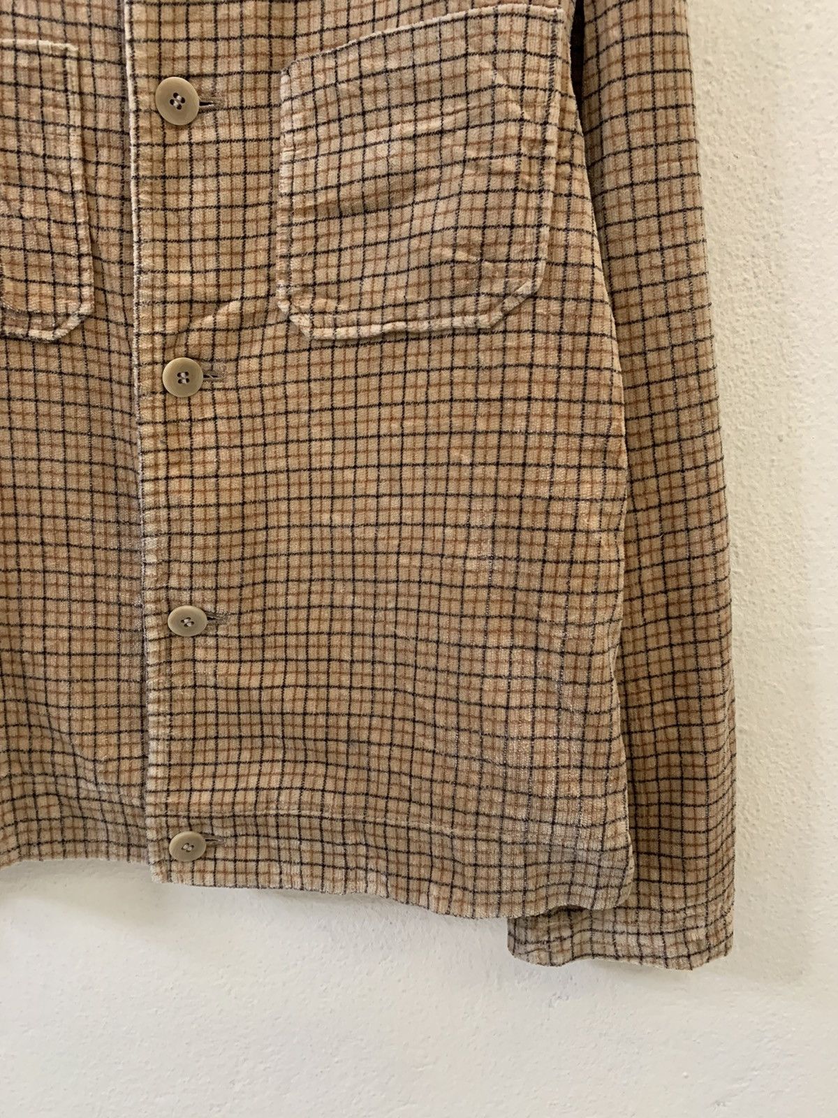 Japanese Brand Jun Men Plaid Jacket Size US M / EU 48-50 / 2 - 2 Thumbnail