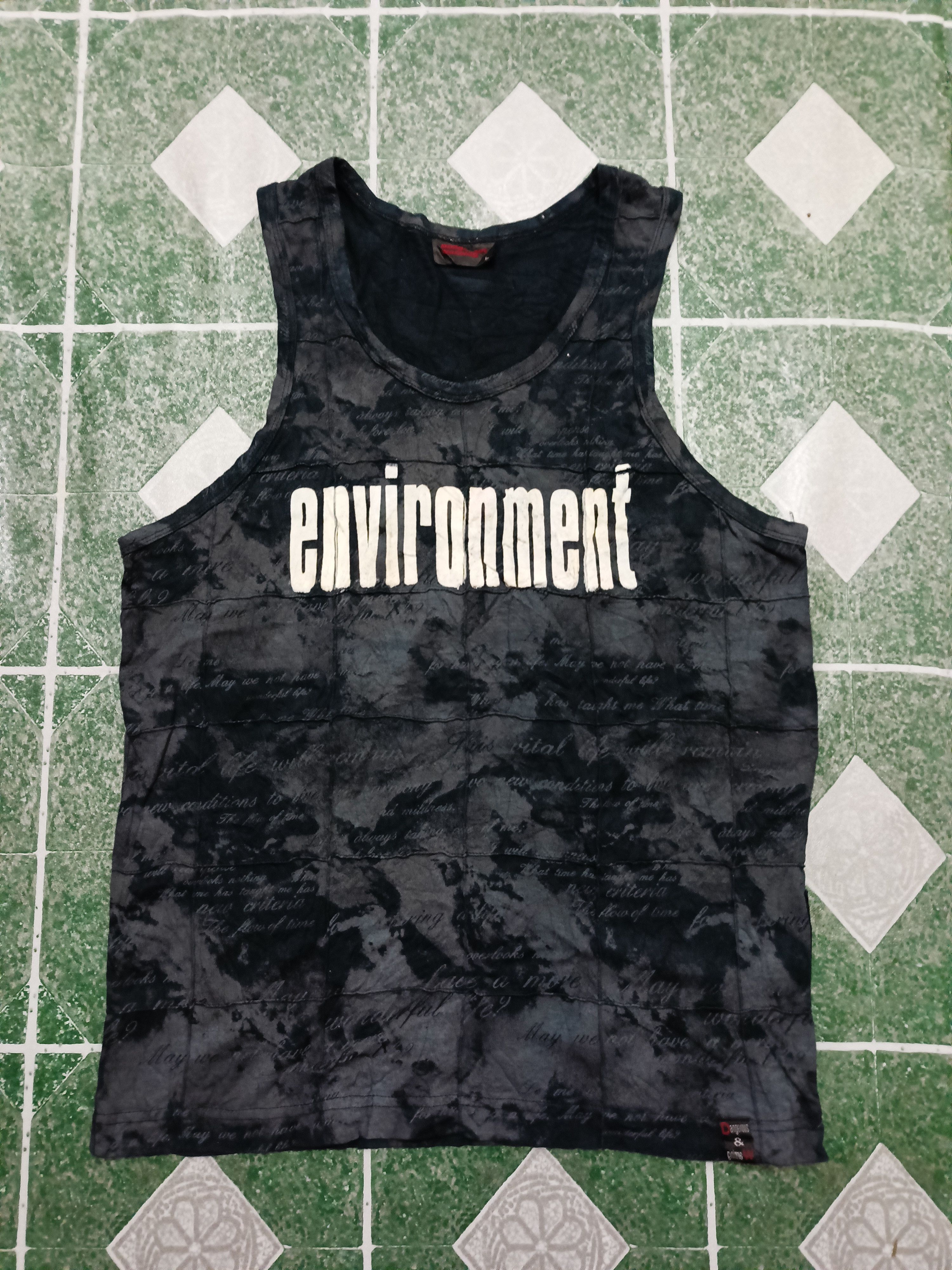 If Six Was Nine Rare Dangerous Warning enviroment sleeveless tank top Size US M / EU 48-50 / 2 - 1 Thumbnail