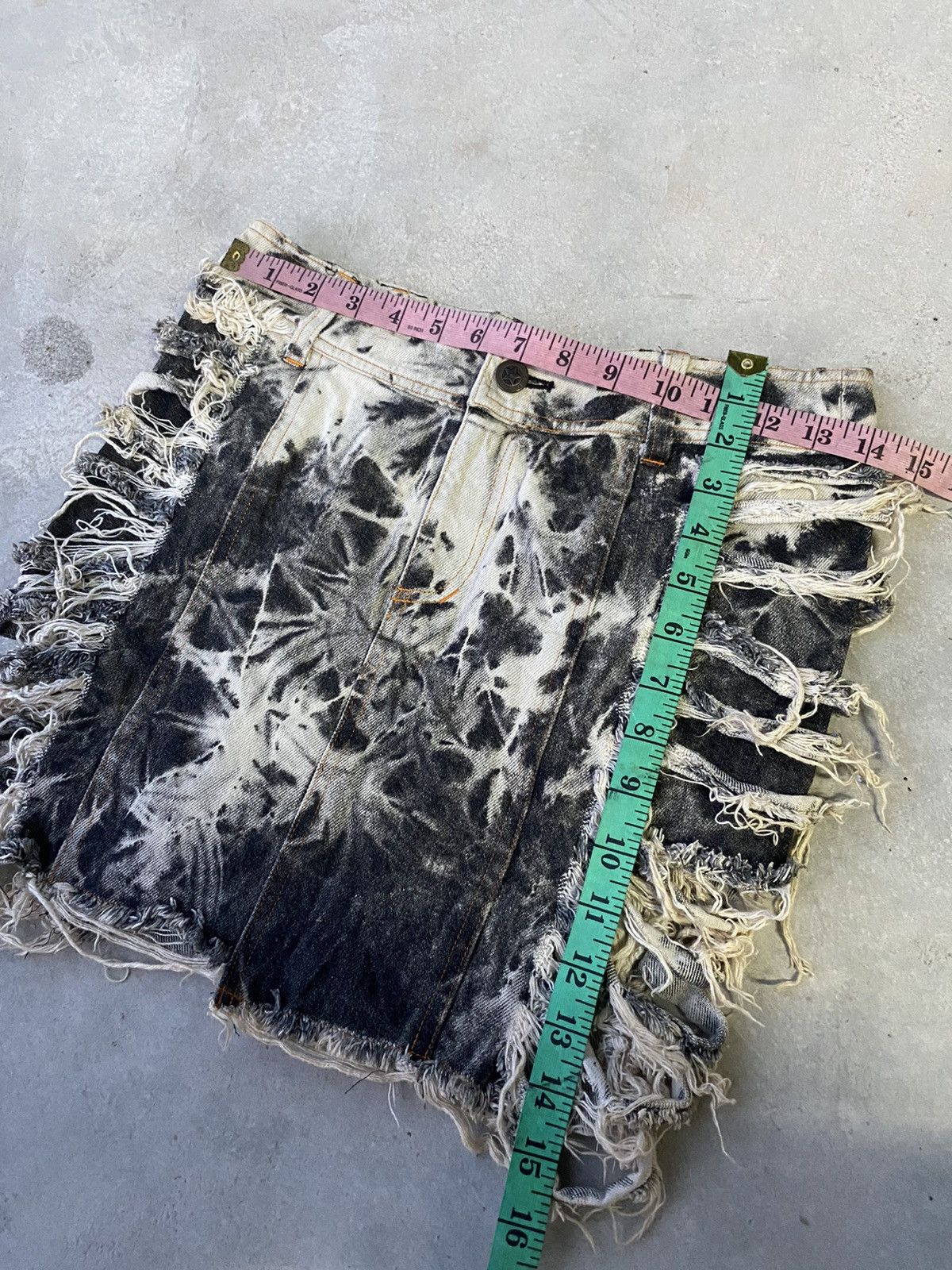 Japanese Brand × Seditionaries DASH DISTRESSED DENIM SEXY SKIRT Size 28" / US 6 / IT 42 - 9 Thumbnail
