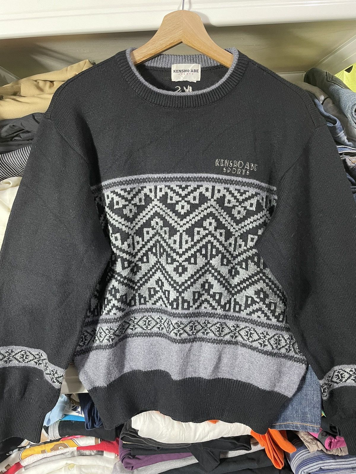 Japanese Brand Kensho Abe Knitwear’s nice Design Size US M / EU 48-50 / 2 - 3 Thumbnail