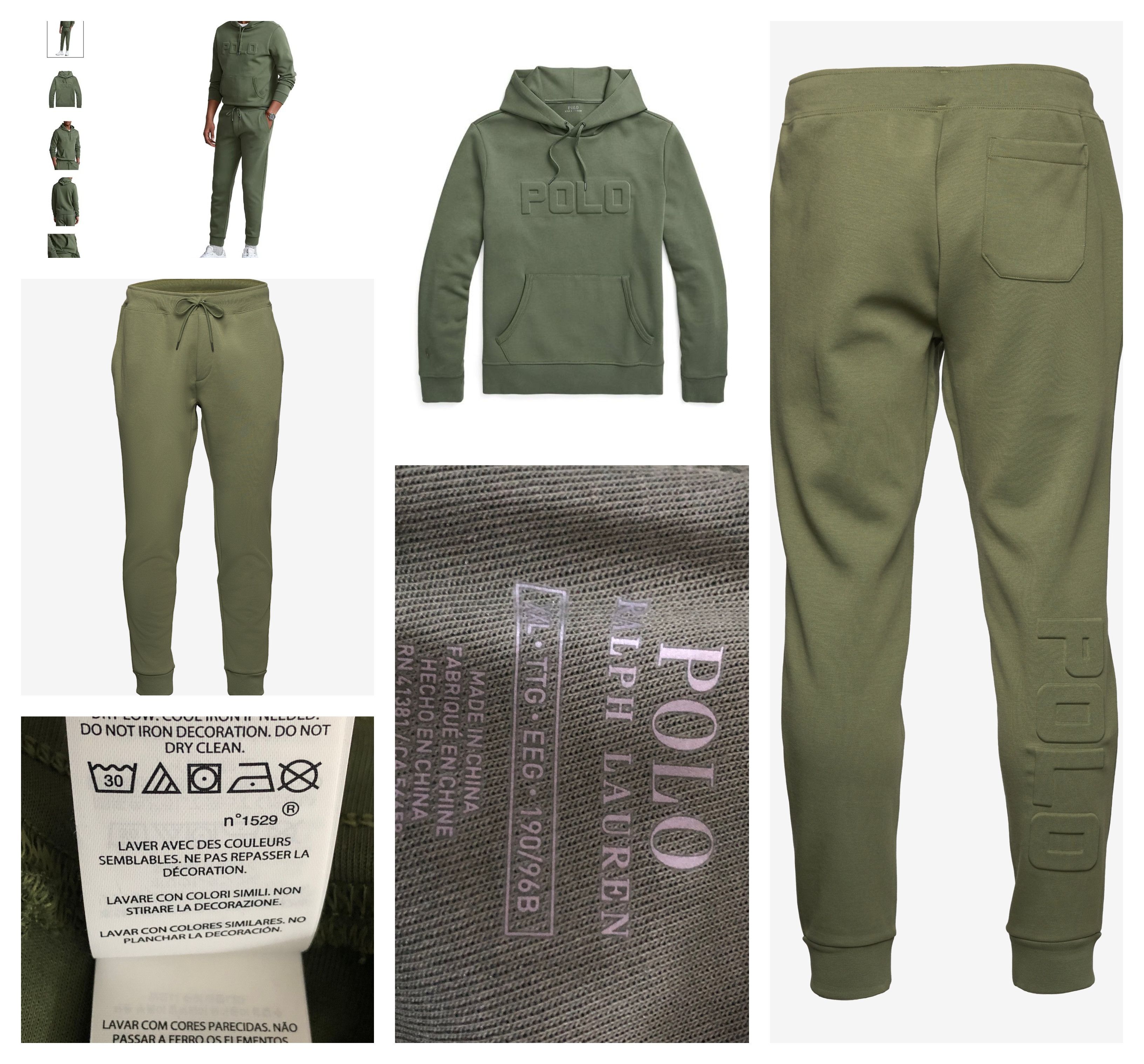 Polo Ralph Lauren Polo Ralph Lauren Double Knit Logo Hoodie & Pants SET XXL Size US XXL / EU 58 / 5 - 1 Thumbnail