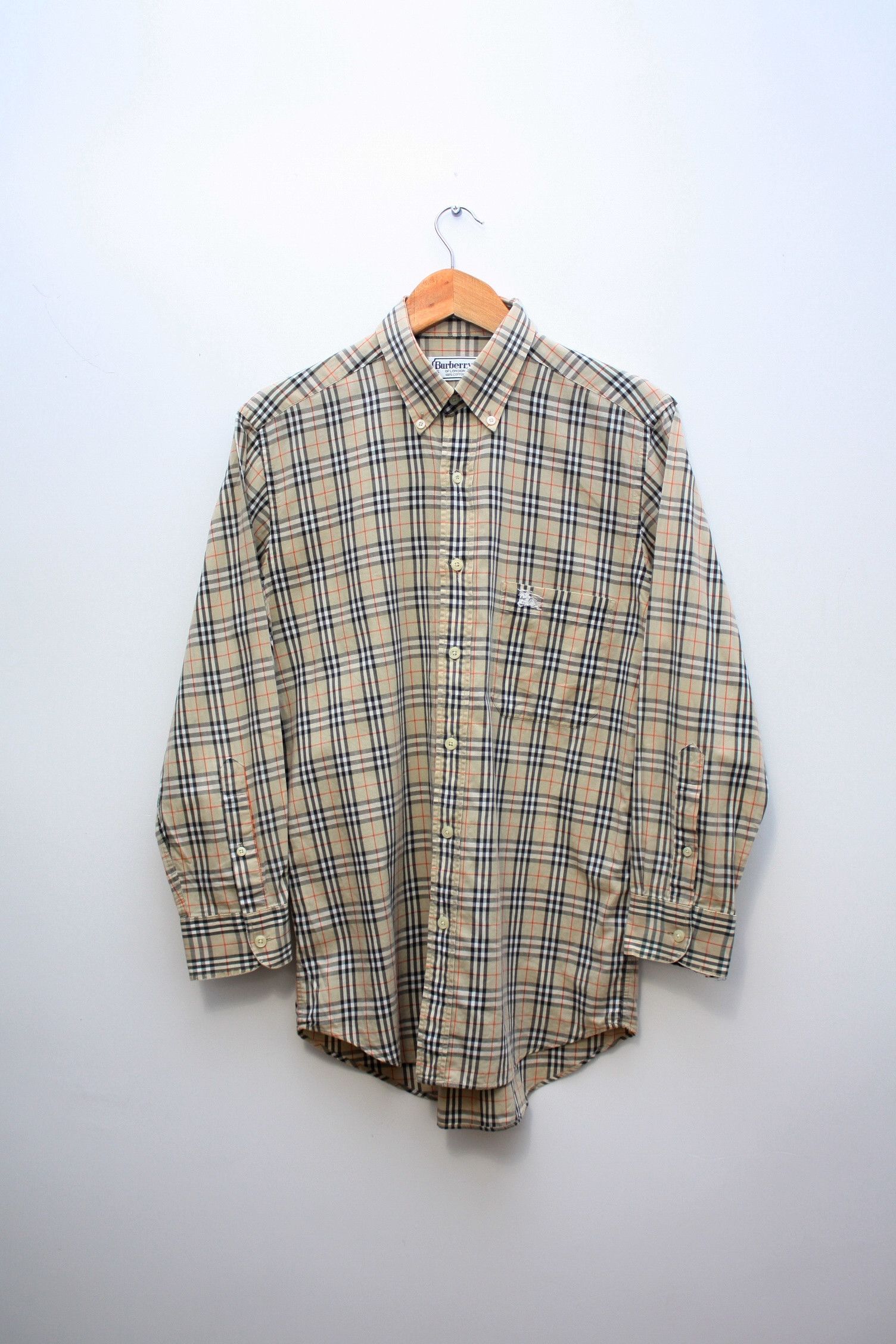 Burberry Burberry's Beige Nova Check Vintage Shirt Small Size US S / EU 44-46 / 1 - 3 Thumbnail