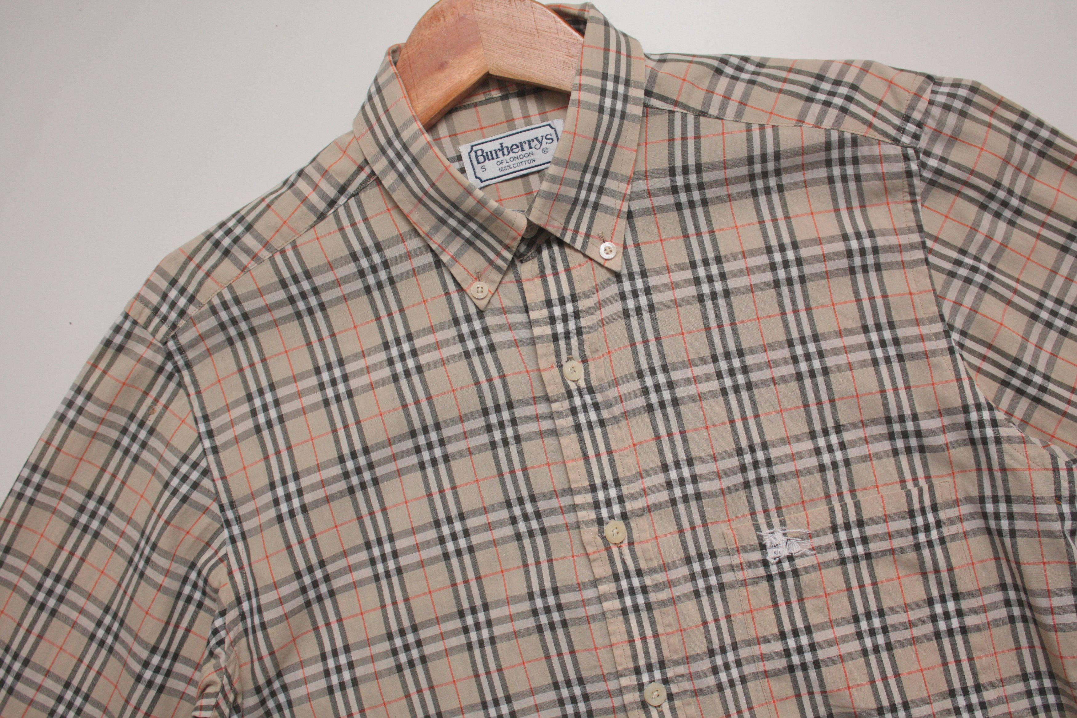 Burberry Burberry's Beige Nova Check Vintage Shirt Small Size US S / EU 44-46 / 1 - 1 Thumbnail