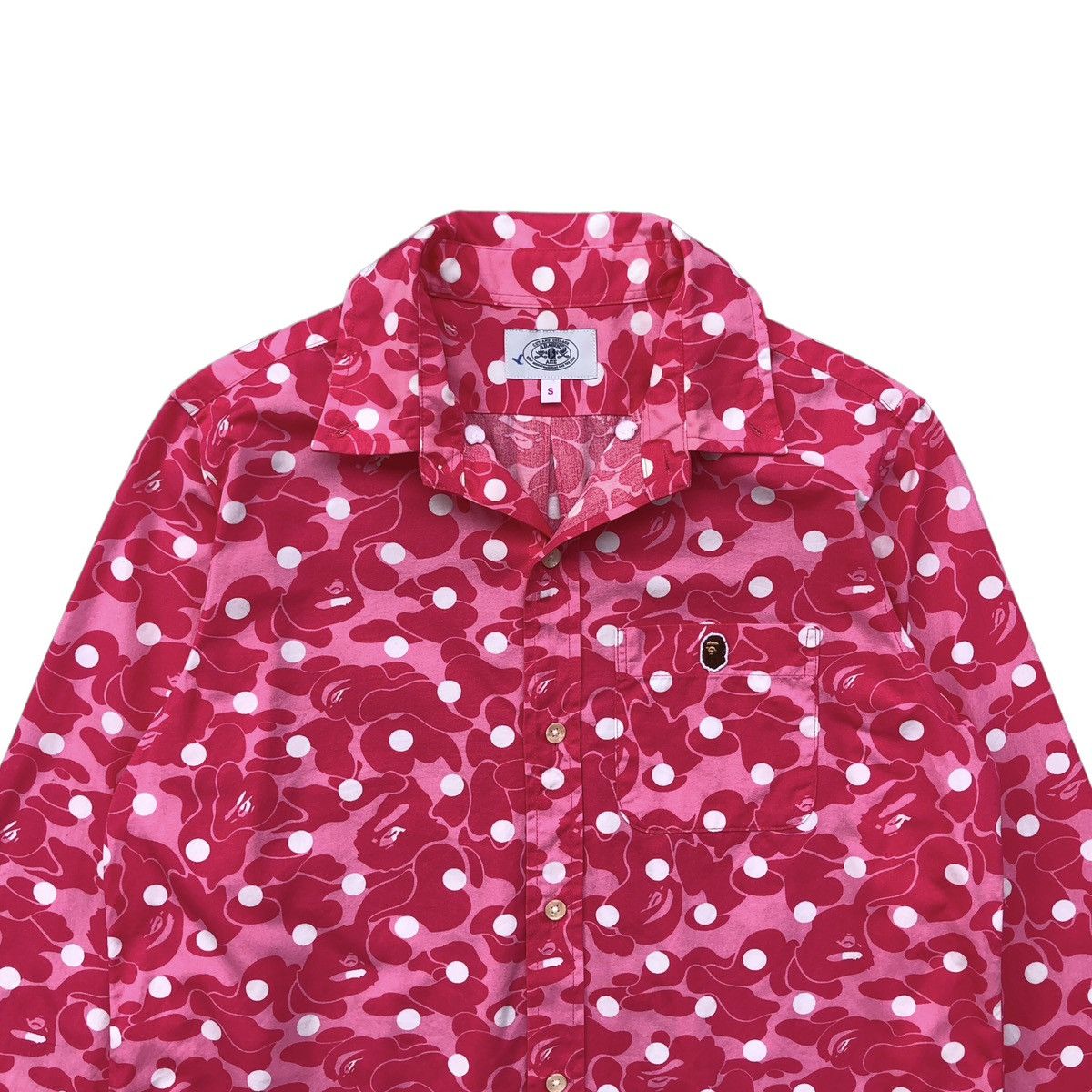 Bape ABC Dot Camo Button Up Shirt Size S / US 4 / IT 40 - 3 Thumbnail