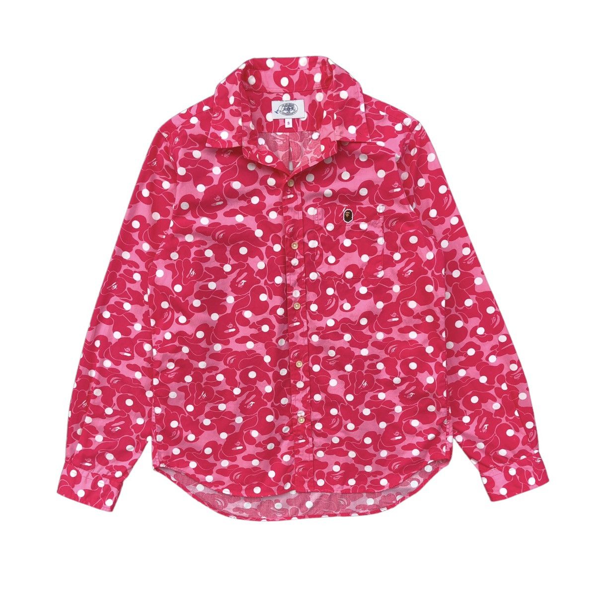 Bape ABC Dot Camo Button Up Shirt Size S / US 4 / IT 40 - 2 Thumbnail