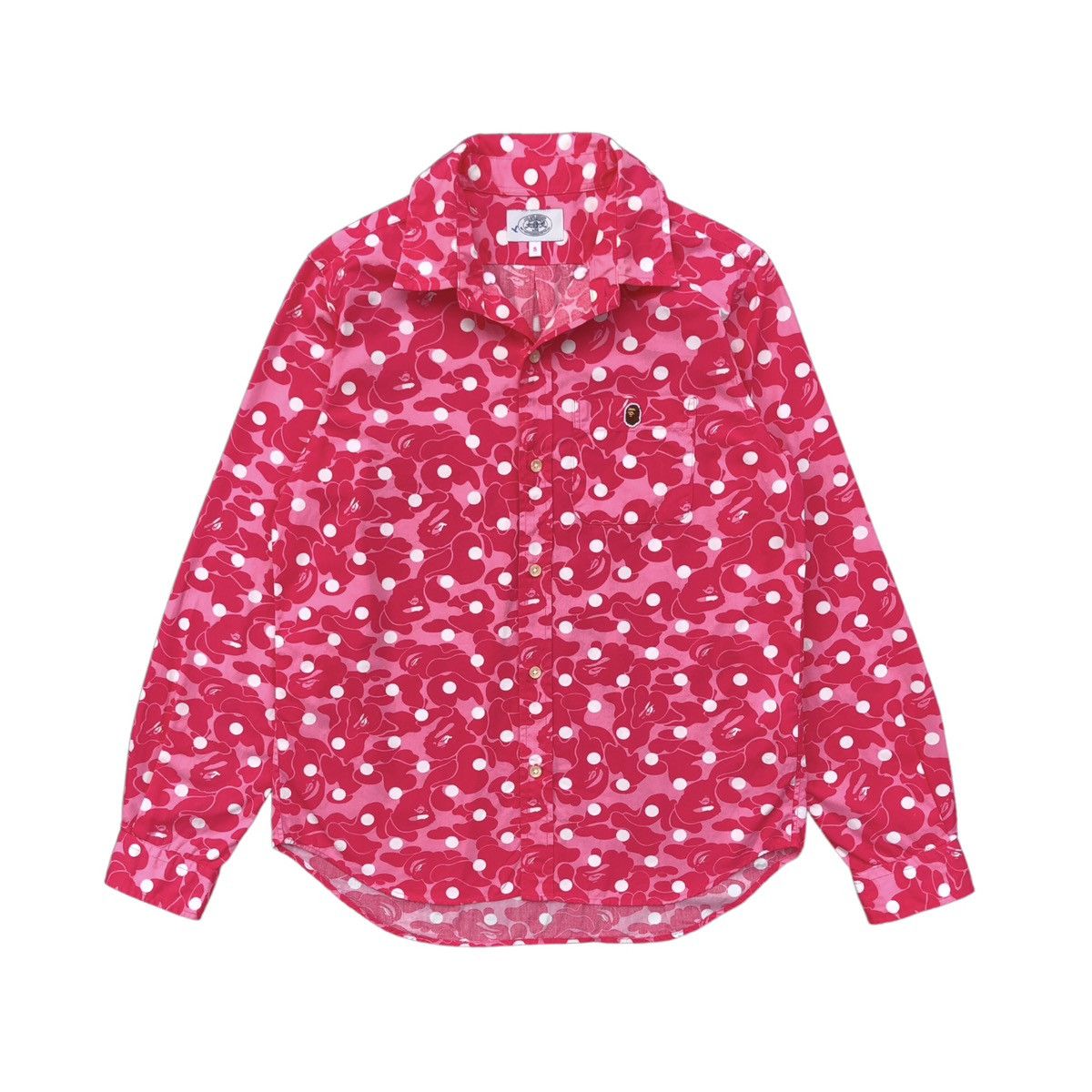 Bape ABC Dot Camo Button Up Shirt Size S / US 4 / IT 40 - 1 Thumbnail