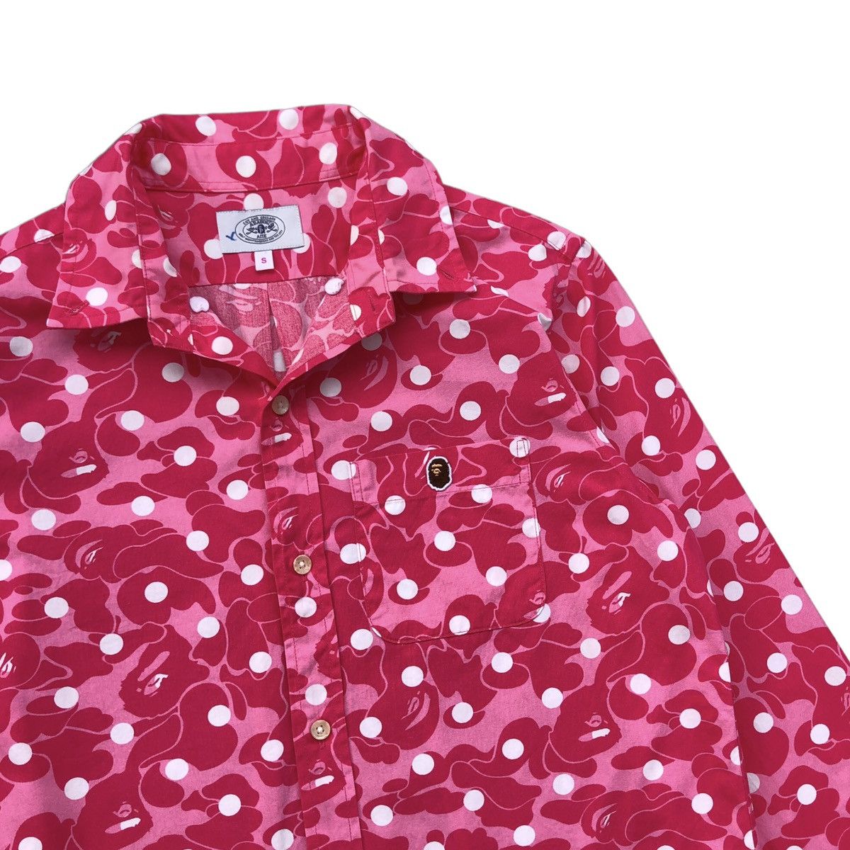 Bape ABC Dot Camo Button Up Shirt Size S / US 4 / IT 40 - 4 Thumbnail
