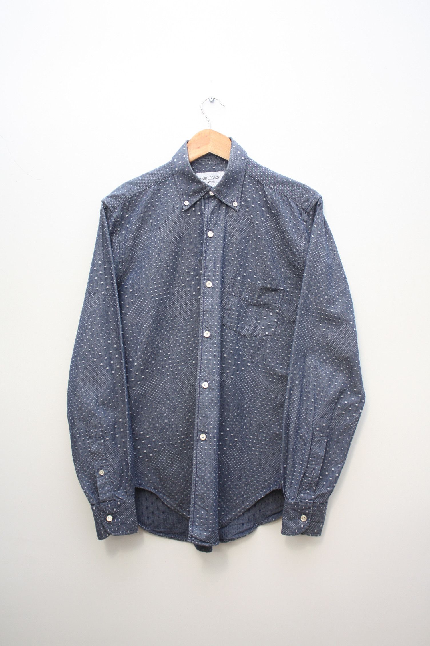 Our Legacy Our Legacy Inigo Blue Long Sleeve Shirt Men's 46/S Size US S / EU 44-46 / 1 - 2 Thumbnail