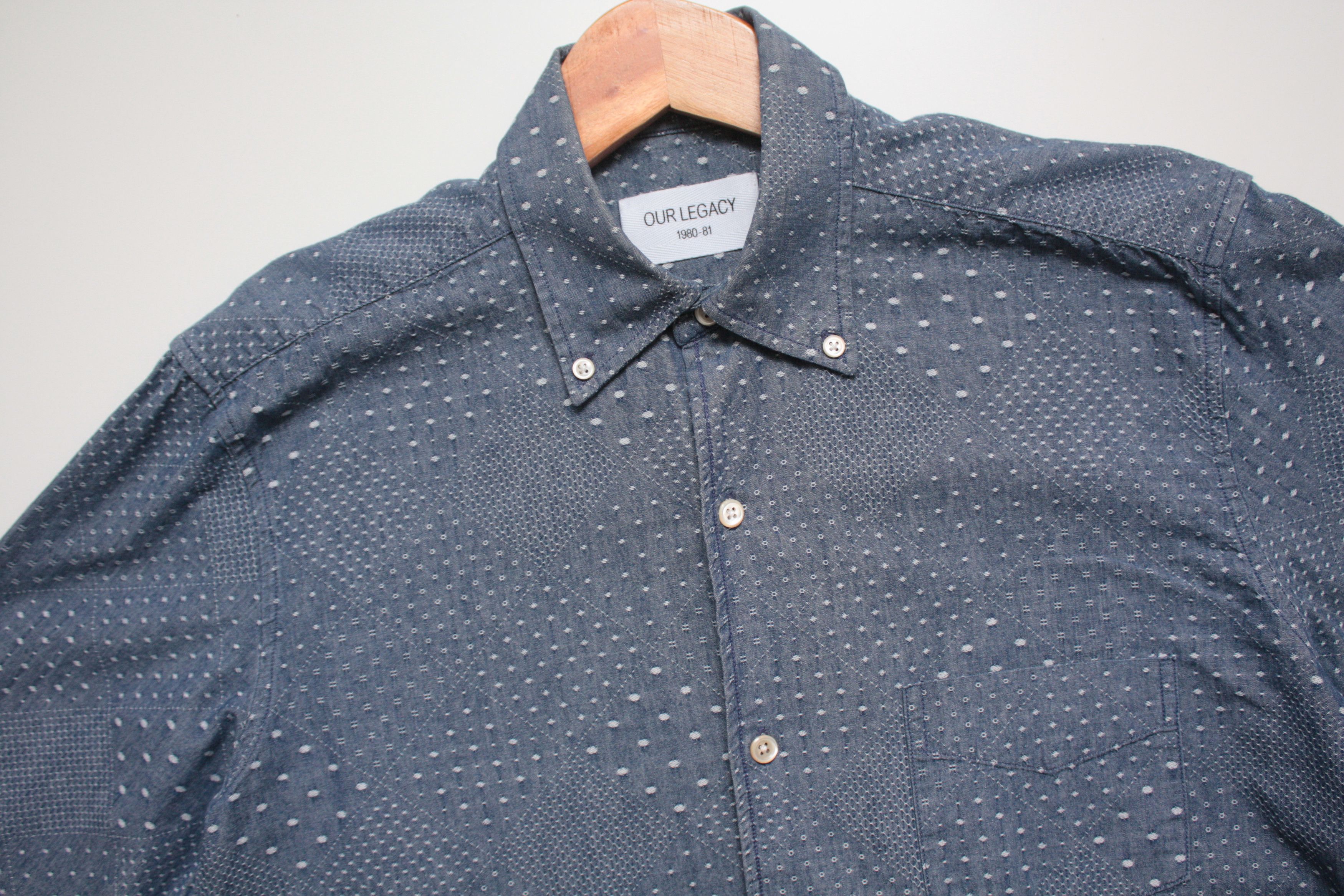 Our Legacy Our Legacy Inigo Blue Long Sleeve Shirt Men's 46/S Size US S / EU 44-46 / 1 - 1 Thumbnail