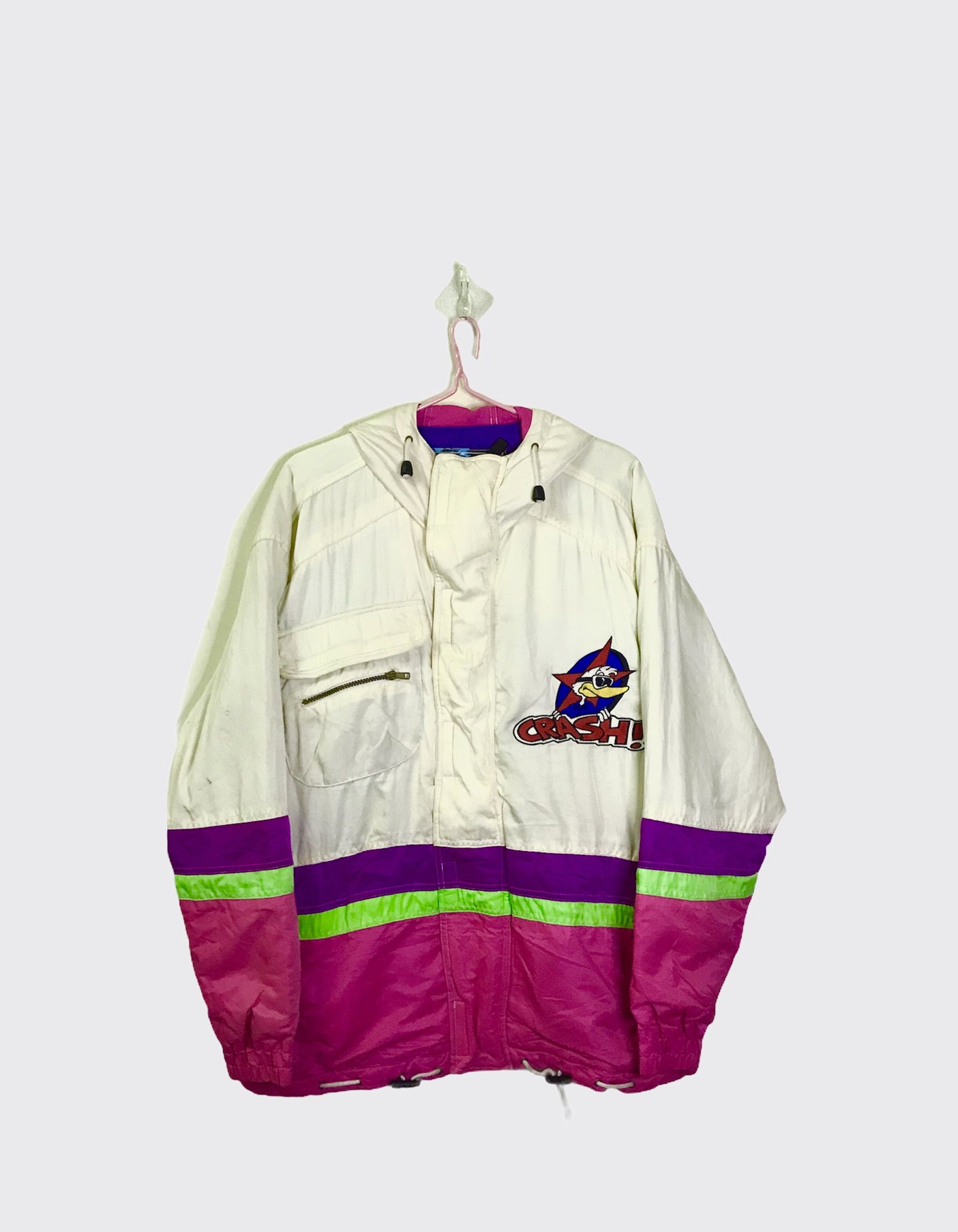 Japanese Brand VINTAGE RARE 80s SKI JACKET BIG LOGO Size US XXL / EU 58 / 5 - 2 Thumbnail