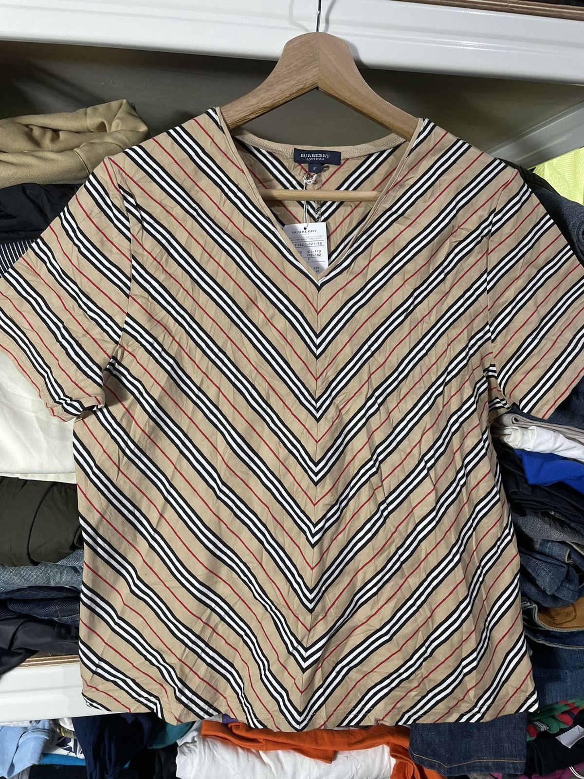 Burberry × Vintage Vintage Burberry like new women Shirt Size L / US 10 / IT 46 - 2 Thumbnail