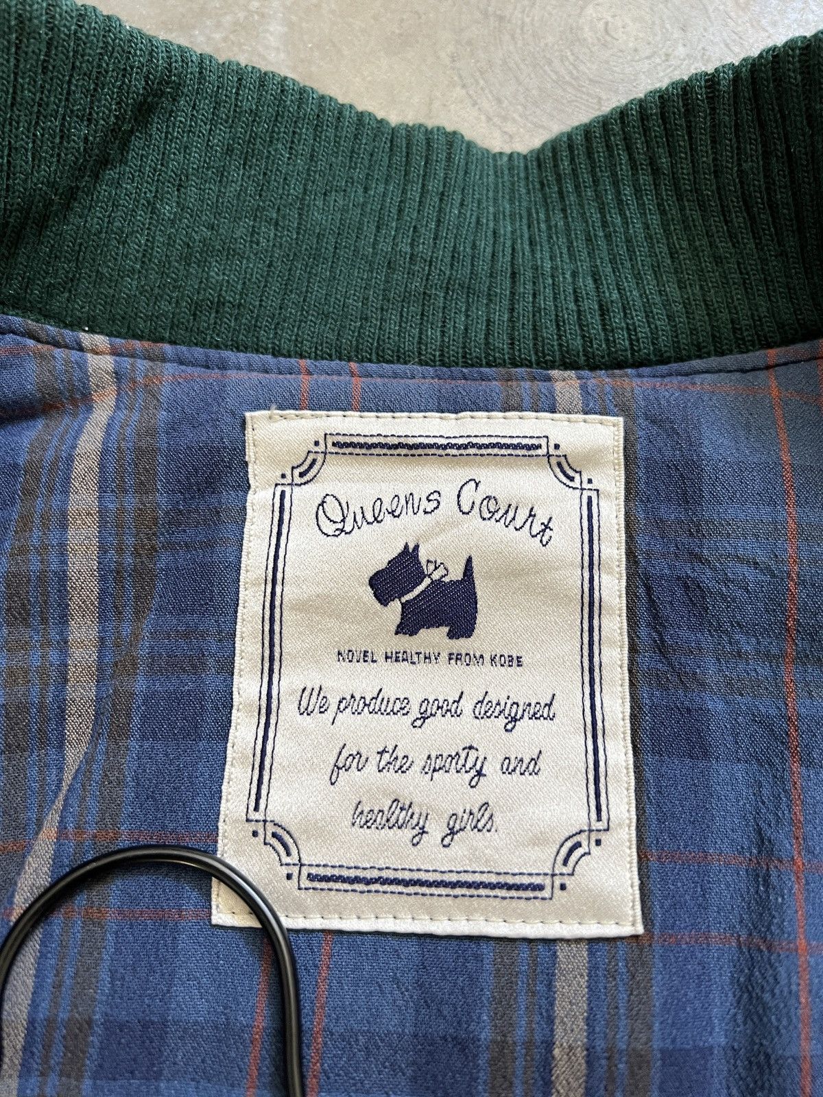Vintage STEALS 🏴‍☠️ Queens Court Wool Quilted Bomber Jacket Size US L / EU 52-54 / 3 - 23 Thumbnail