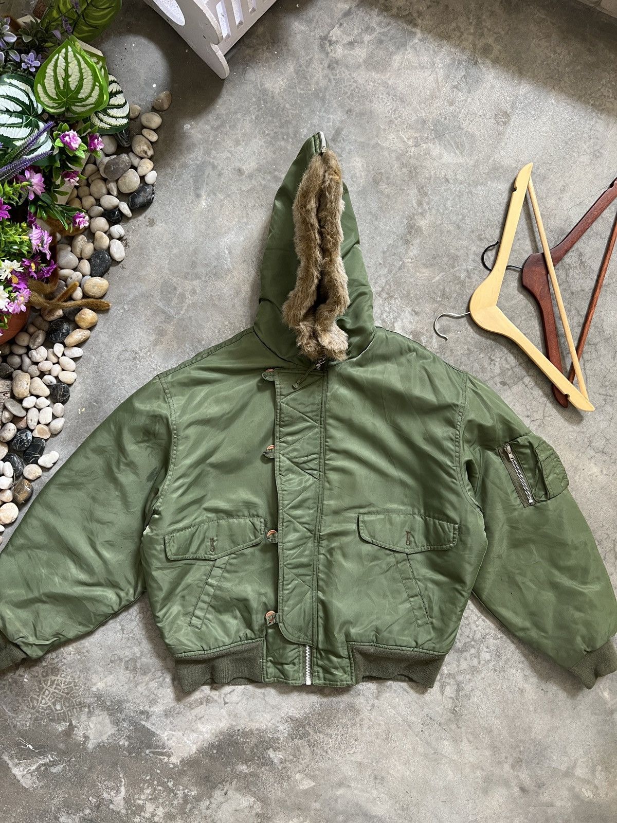 Japanese Brand × Vintage Vintage 🖤🏴‍☠️ Warm Military Bomber Jacket Size US L / EU 52-54 / 3 - 14 Thumbnail