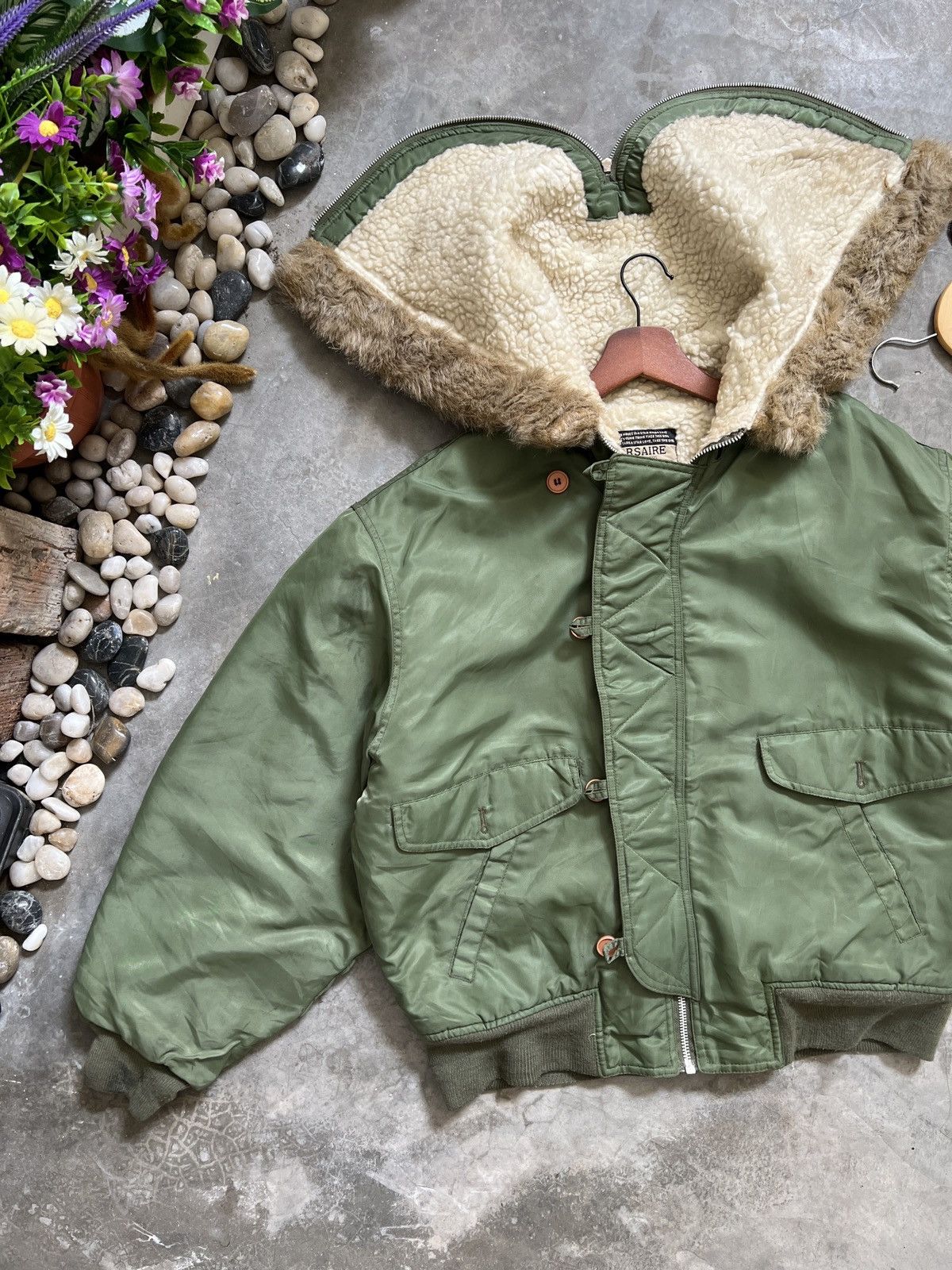 Japanese Brand × Vintage Vintage 🖤🏴‍☠️ Warm Military Bomber Jacket Size US L / EU 52-54 / 3 - 11 Thumbnail