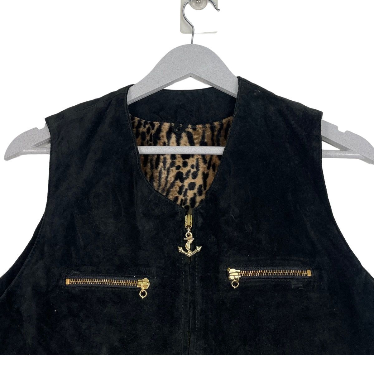 Gianni Valentino × Japanese Brand × Vintage 💥GIANNI VALENTINO MOLESKIN RETRO TIGER PATTERN VEST VINTAGE Size US M / EU 48-50 / 2 - 5 Thumbnail