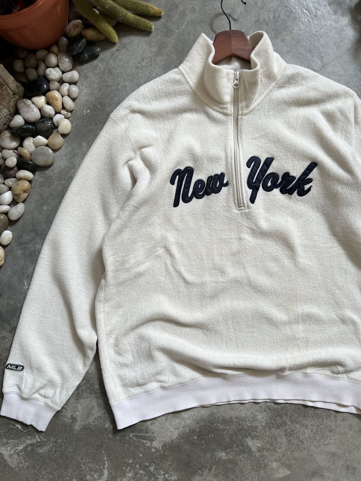 MLB × New York Yankees × Uniqlo Steals 🏴‍☠️ Uniqlo X MLB New York Yankes Fleece Half Zipper Size US L / EU 52-54 / 3 - 3 Thumbnail