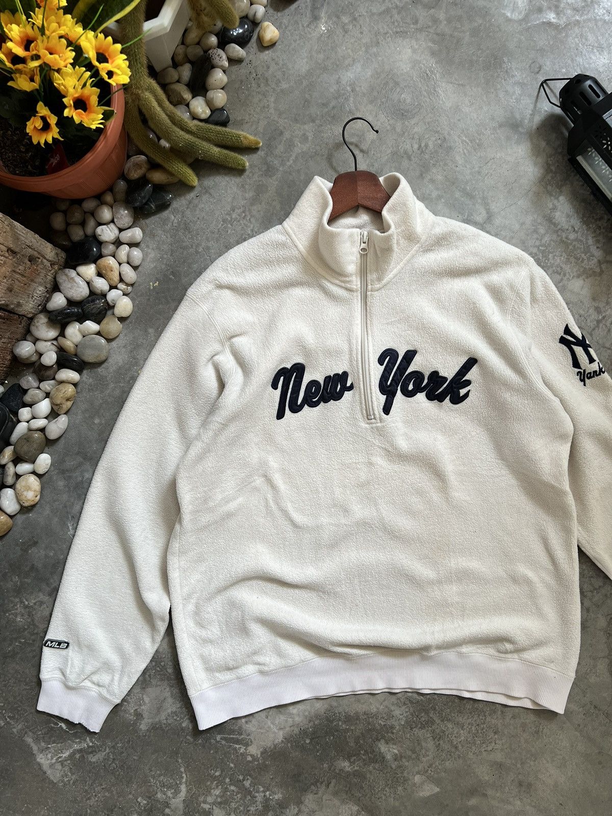 MLB × New York Yankees × Uniqlo Steals 🏴‍☠️ Uniqlo X MLB New York Yankes Fleece Half Zipper Size US L / EU 52-54 / 3 - 14 Thumbnail