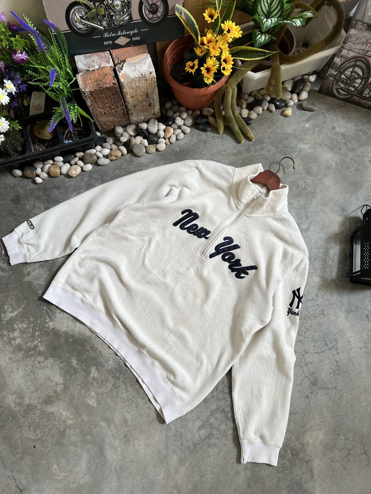 MLB × New York Yankees × Uniqlo Steals 🏴‍☠️ Uniqlo X MLB New York Yankes Fleece Half Zipper Size US L / EU 52-54 / 3 - 4 Thumbnail