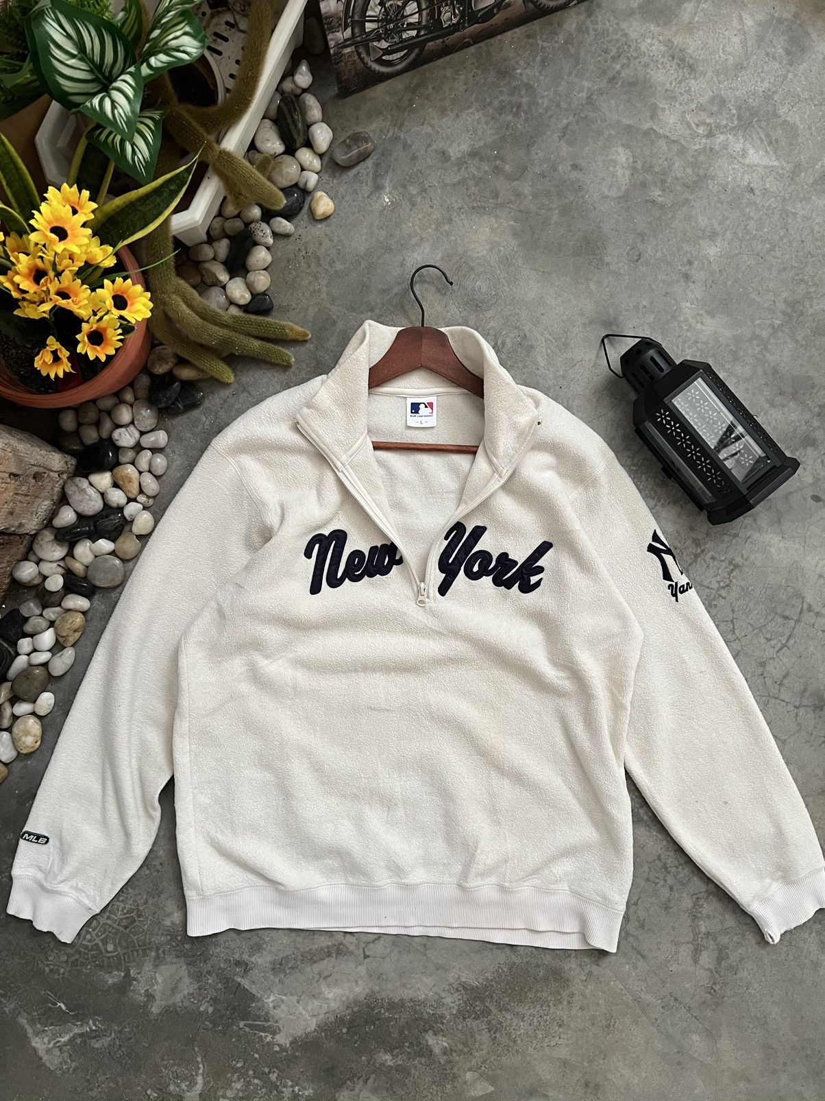 MLB × New York Yankees × Uniqlo Steals 🏴‍☠️ Uniqlo X MLB New York Yankes Fleece Half Zipper Size US L / EU 52-54 / 3 - 10 Thumbnail