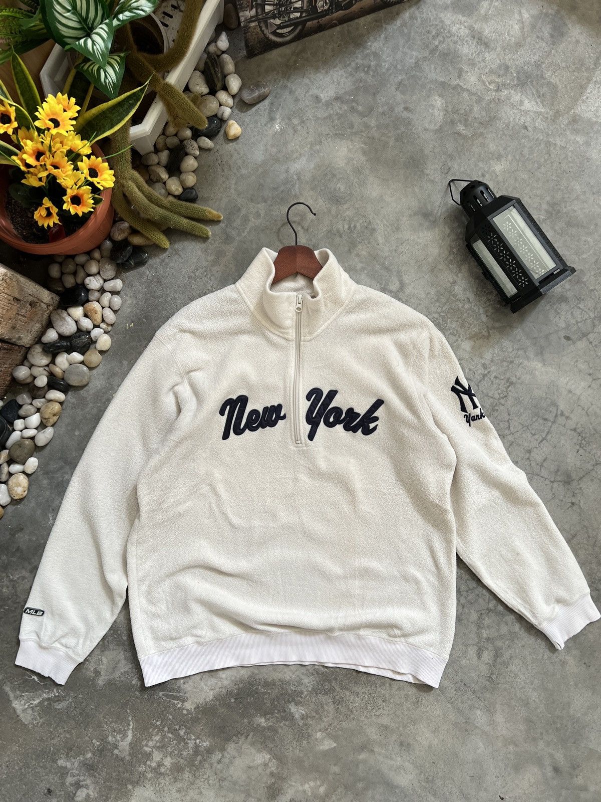 MLB × New York Yankees × Uniqlo Steals 🏴‍☠️ Uniqlo X MLB New York Yankes Fleece Half Zipper Size US L / EU 52-54 / 3 - 1 Thumbnail