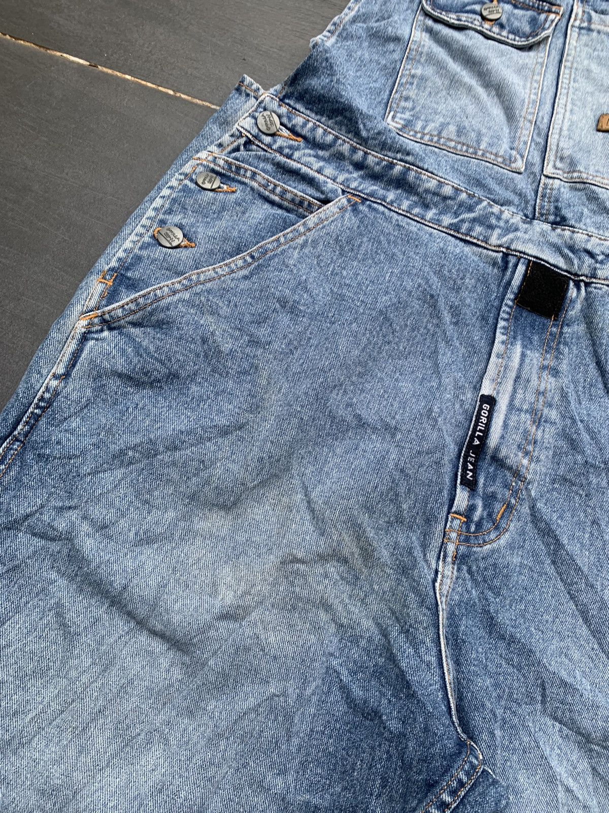 Japanese Brand × Vintage Vintage Gorilla Jean Overall Denim Size US 38 / EU 54 - 3 Thumbnail
