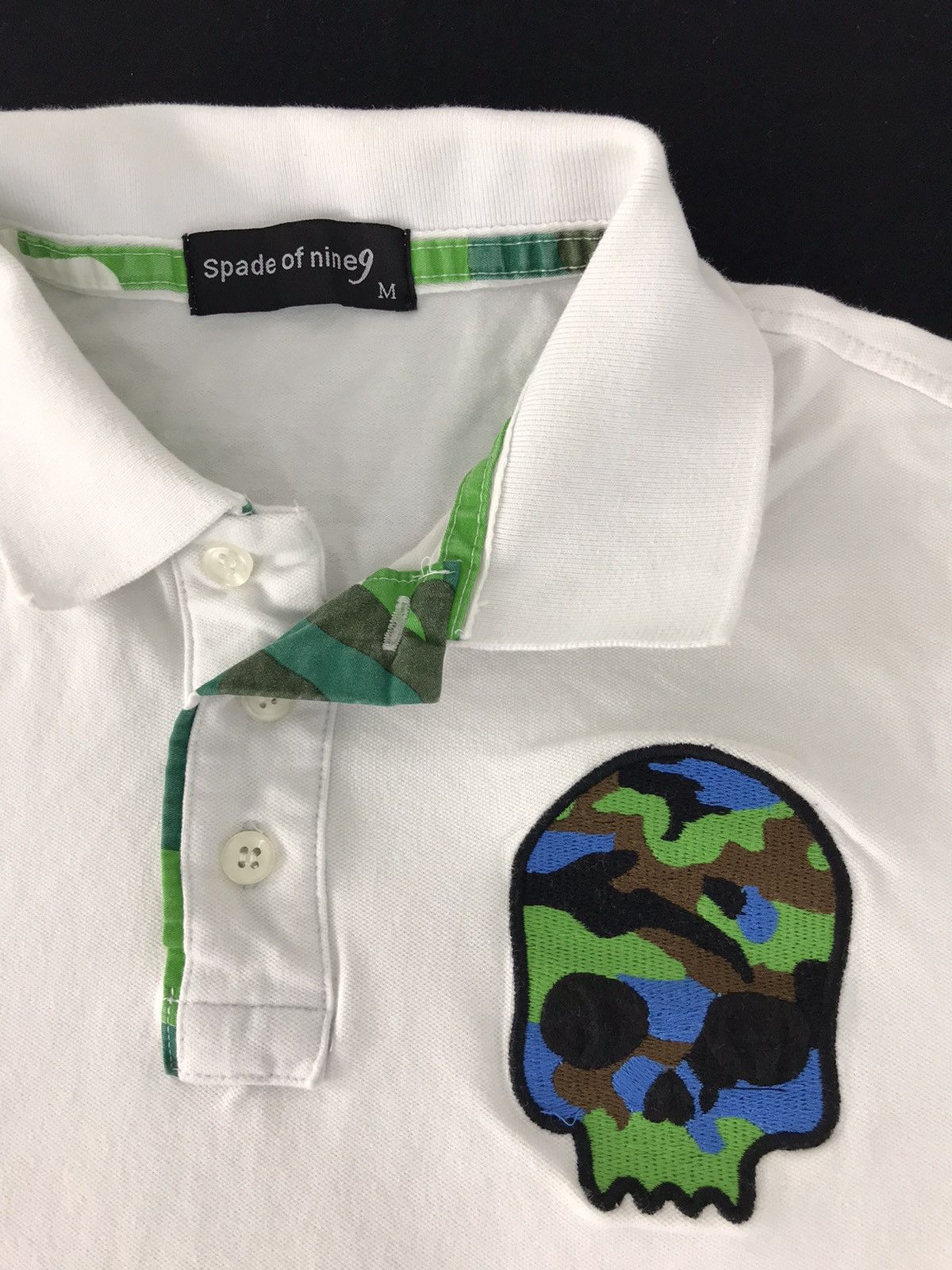 Japanese Brand × Vintage Spade Of Nine9 Embroidery Skull Camo Logo Size M Size US M / EU 48-50 / 2 - 3 Thumbnail