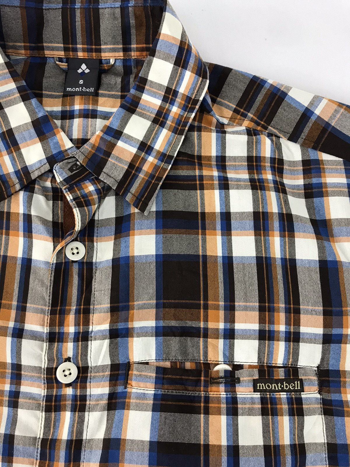 Montbell × Vintage Mont Bell Shirt Tee Single Pocket Plaid Checked Design Size US M / EU 48-50 / 2 - 3 Thumbnail