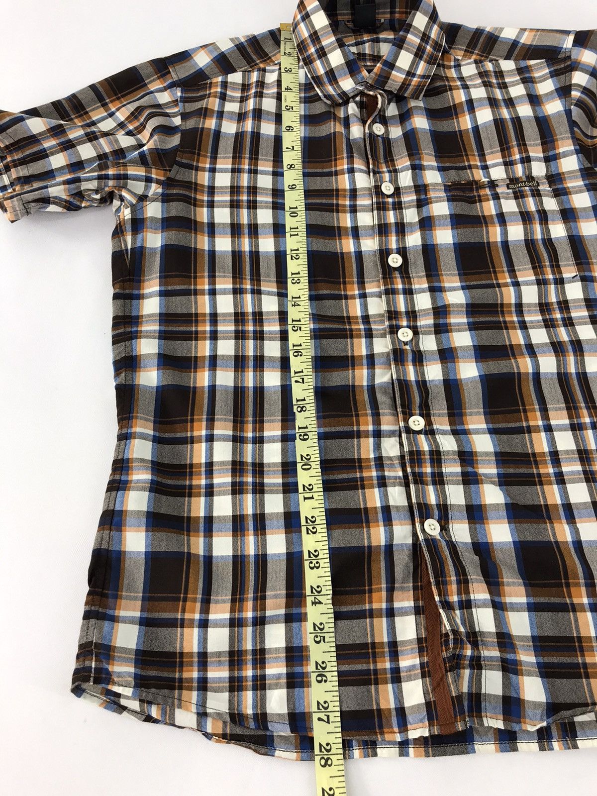 Montbell × Vintage Mont Bell Shirt Tee Single Pocket Plaid Checked Design Size US M / EU 48-50 / 2 - 11 Thumbnail