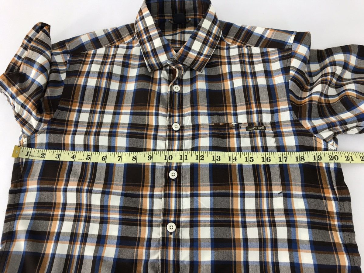 Montbell × Vintage Mont Bell Shirt Tee Single Pocket Plaid Checked Design Size US M / EU 48-50 / 2 - 10 Thumbnail