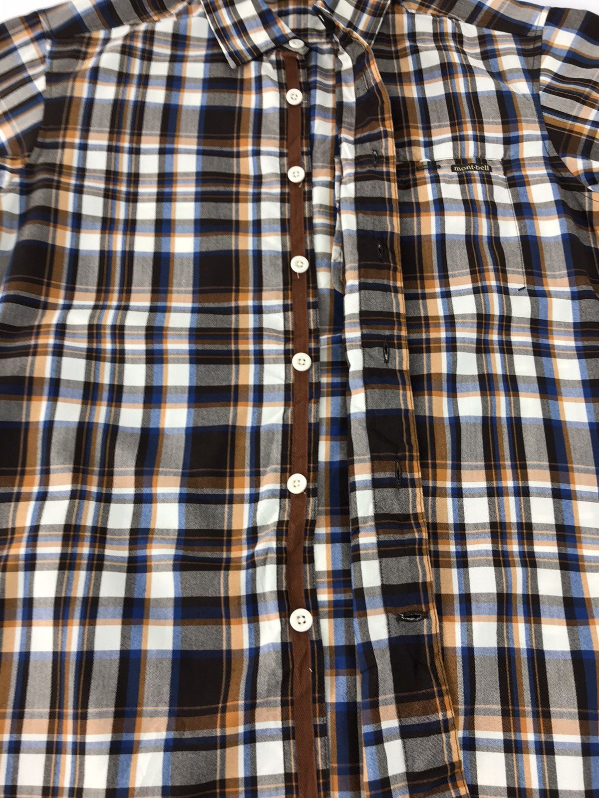 Montbell × Vintage Mont Bell Shirt Tee Single Pocket Plaid Checked Design Size US M / EU 48-50 / 2 - 4 Thumbnail
