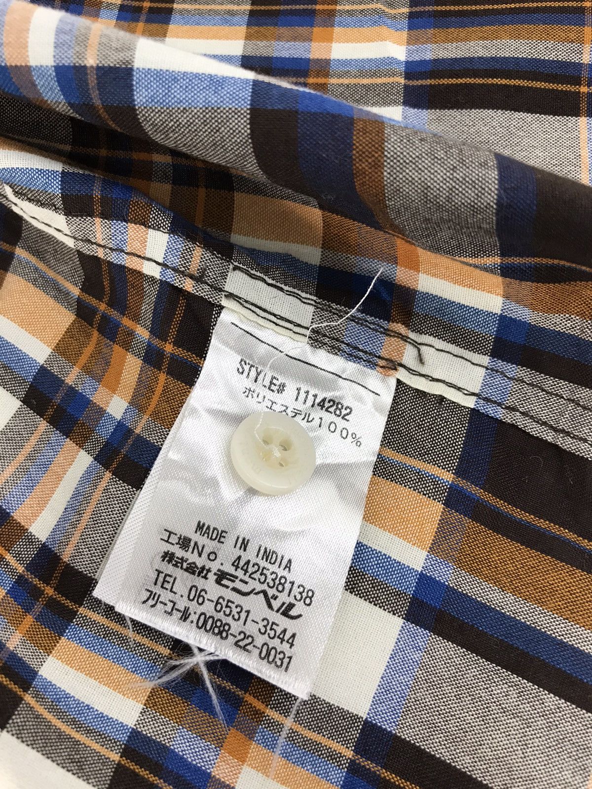 Montbell × Vintage Mont Bell Shirt Tee Single Pocket Plaid Checked Design Size US M / EU 48-50 / 2 - 7 Thumbnail